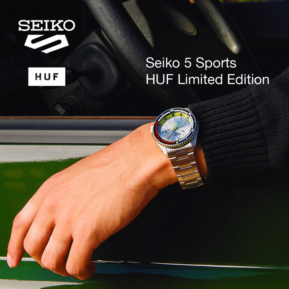 SEIKO 精工 5 Sports SRPL33K1 Regatta Timer HUF Limited Edition 限量聯名款 4R36-16J0N