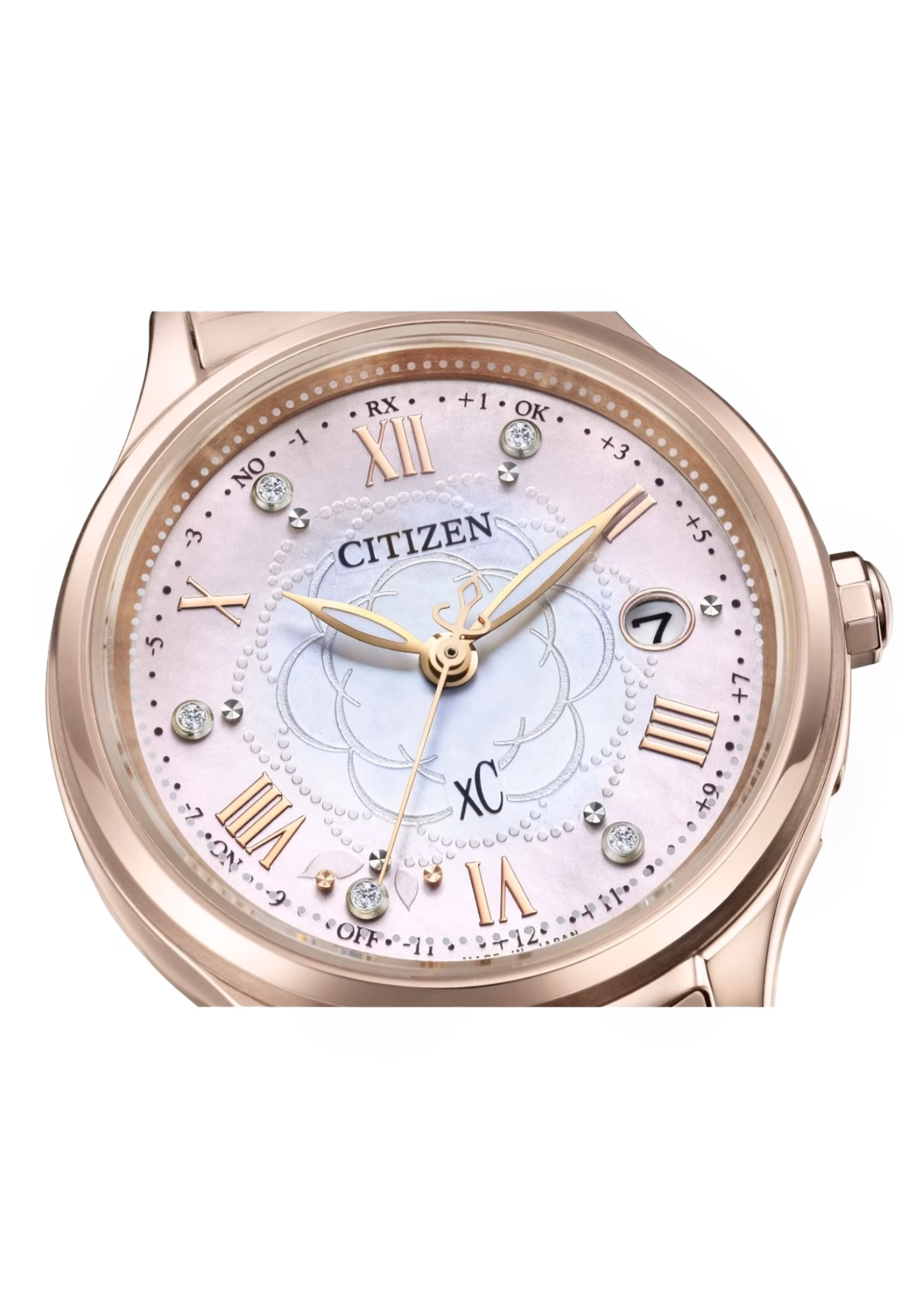 CITIZEN 星辰 xC hikari collection 光系列 限定 粉色山茶花 光動能電波女錶 ES9498-69N