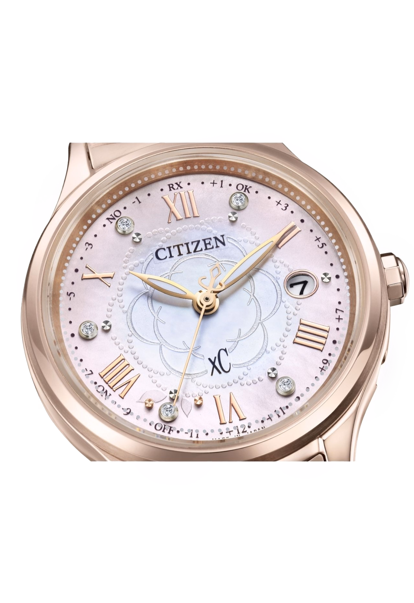CITIZEN 星辰 xC hikari collection 光系列 限定 粉色山茶花 光動能電波女錶 ES9498-69N：圖片 6