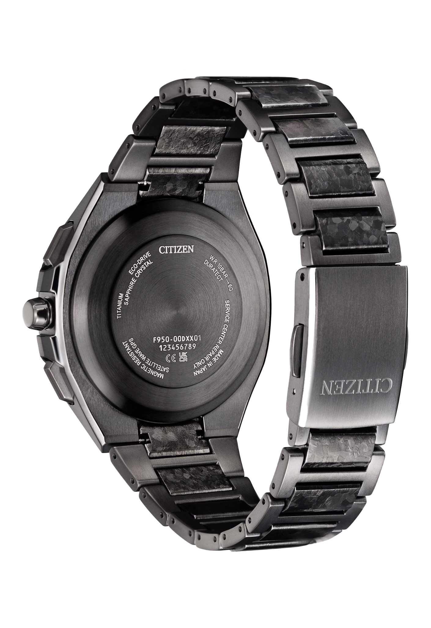 CITIZEN 星辰 ATTESA ACT Line 曜鈦八角系列 限量光動能GPS衛星對時錶 CC4107-80H