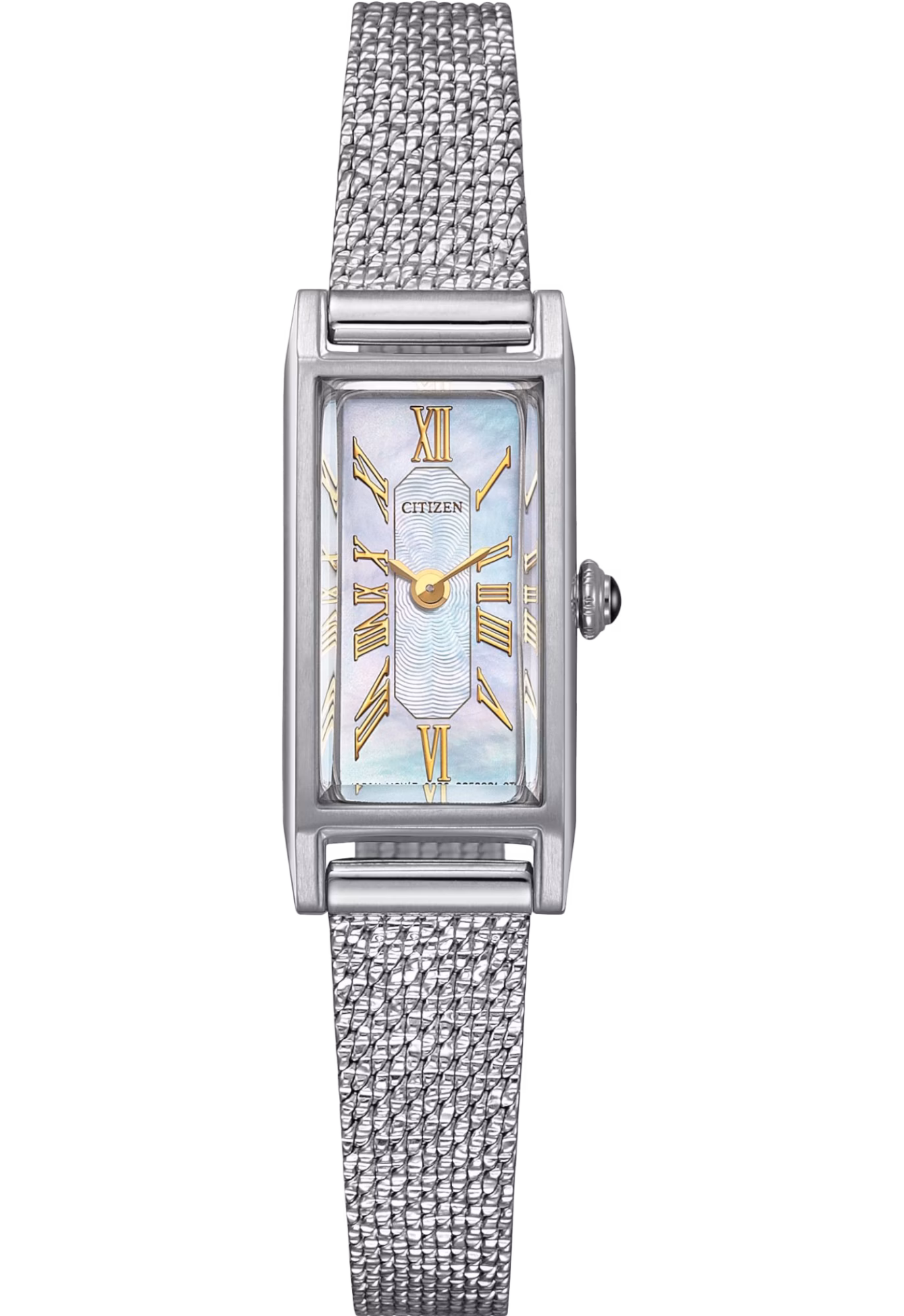CITIZEN 星辰 LADY'S 限量方形復古 光動能女錶 EG7040-74D