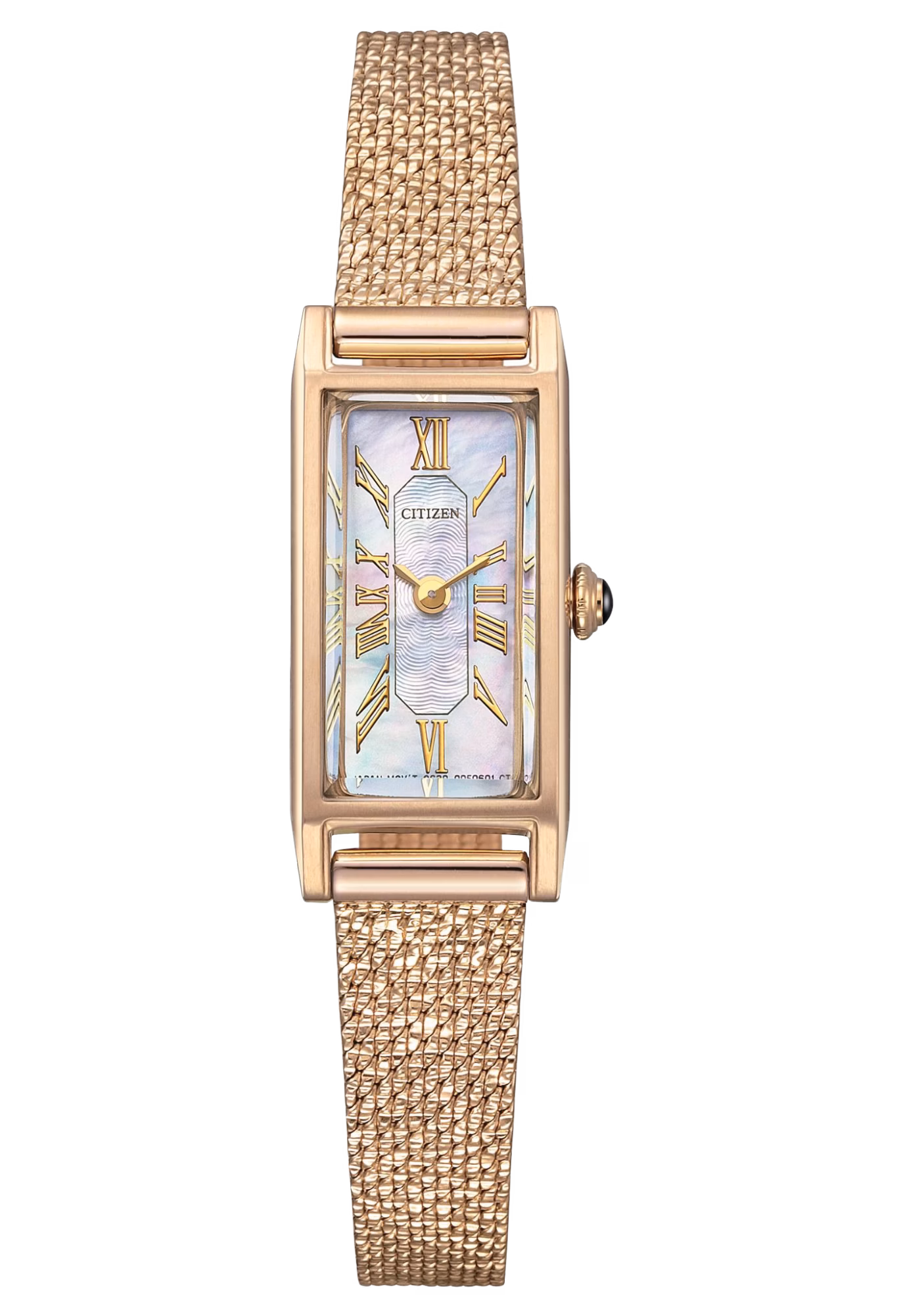 Citizen 星辰錶 XC 辰錶 限量方形復古光動能女錶(附贈皮錶帶一條) EG7043-33D