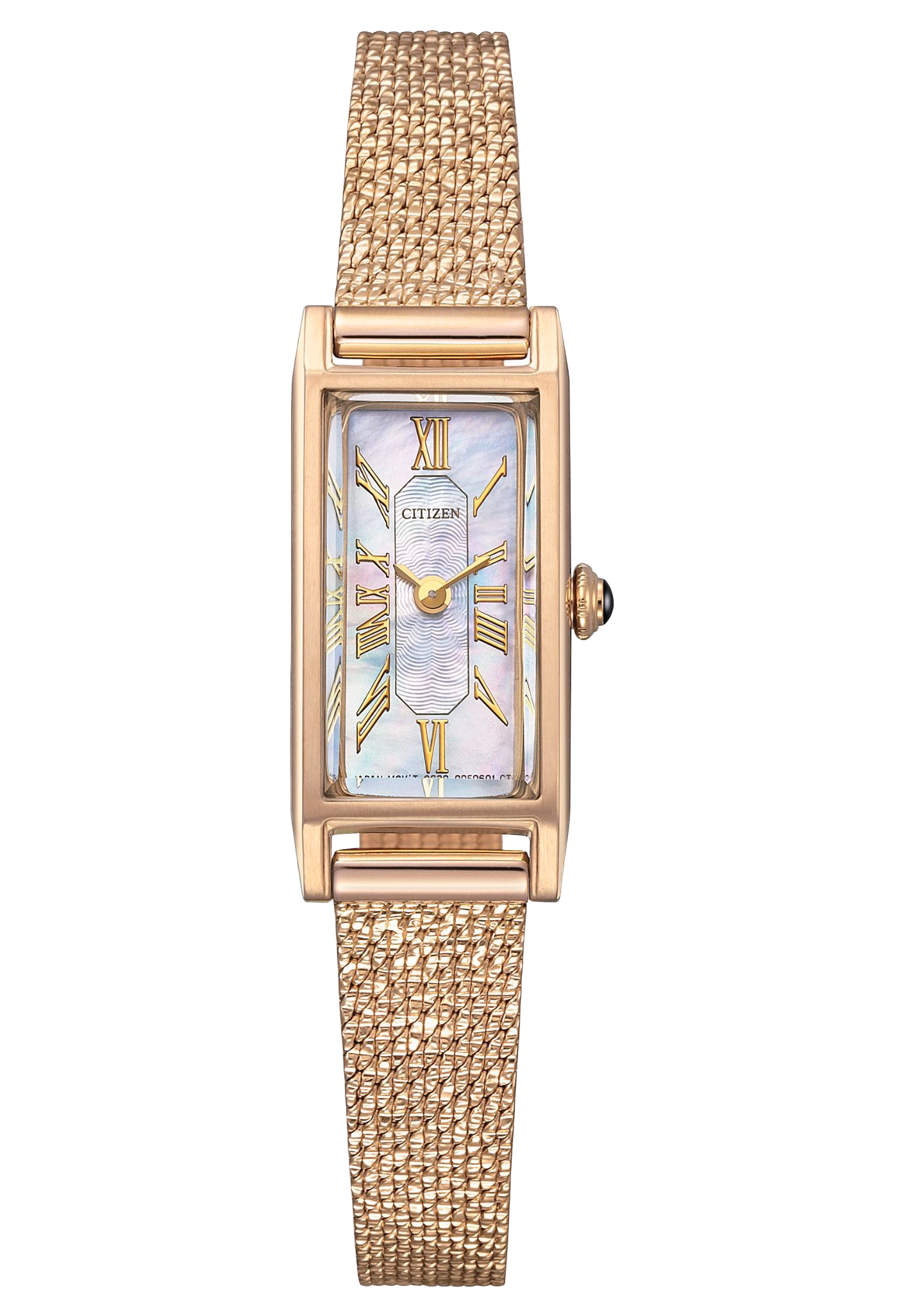 Citizen 星辰錶 XC 辰錶 限量方形復古光動能女錶(附贈皮錶帶一條) EG7043-33D：圖片 1