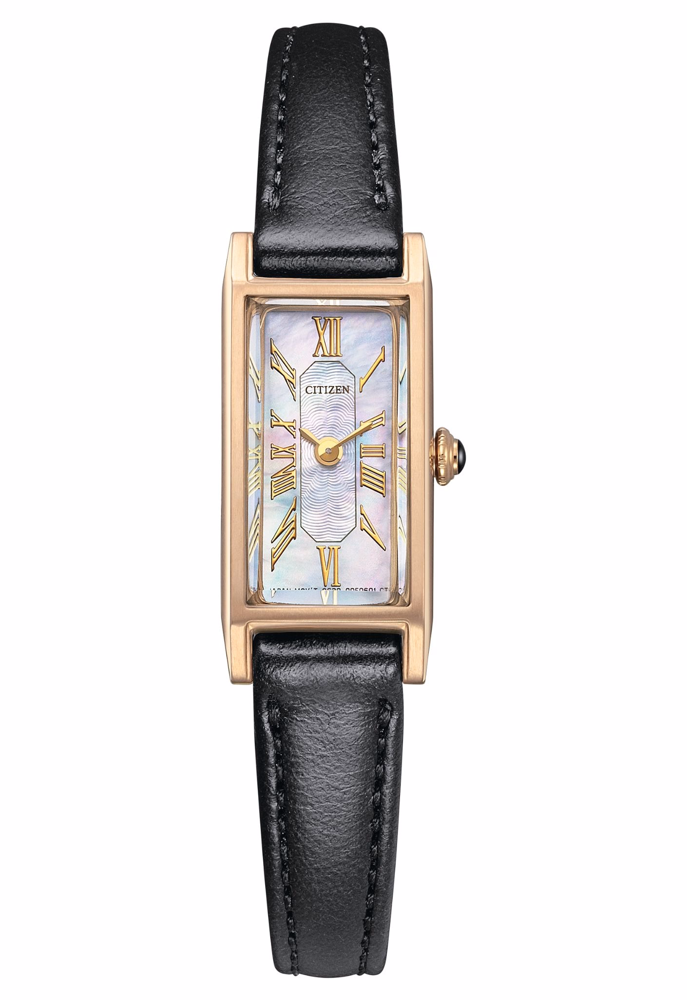Citizen 星辰錶 XC 辰錶 限量方形復古光動能女錶(附贈皮錶帶一條) EG7043-33D：圖片 2