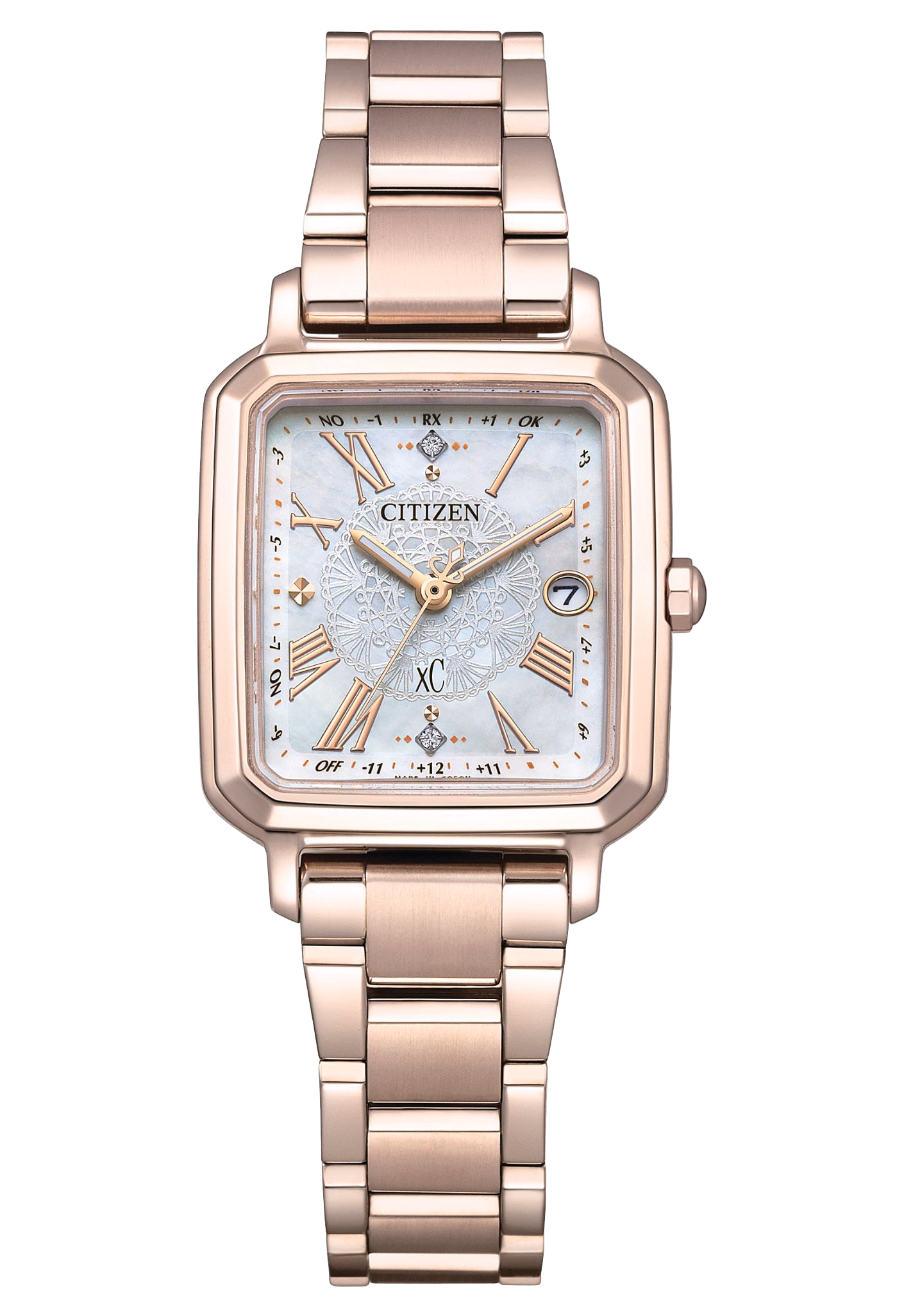 Citizen 星辰錶 XC 限量光動能電波白蝶貝女錶ES9506-54N：圖片 1