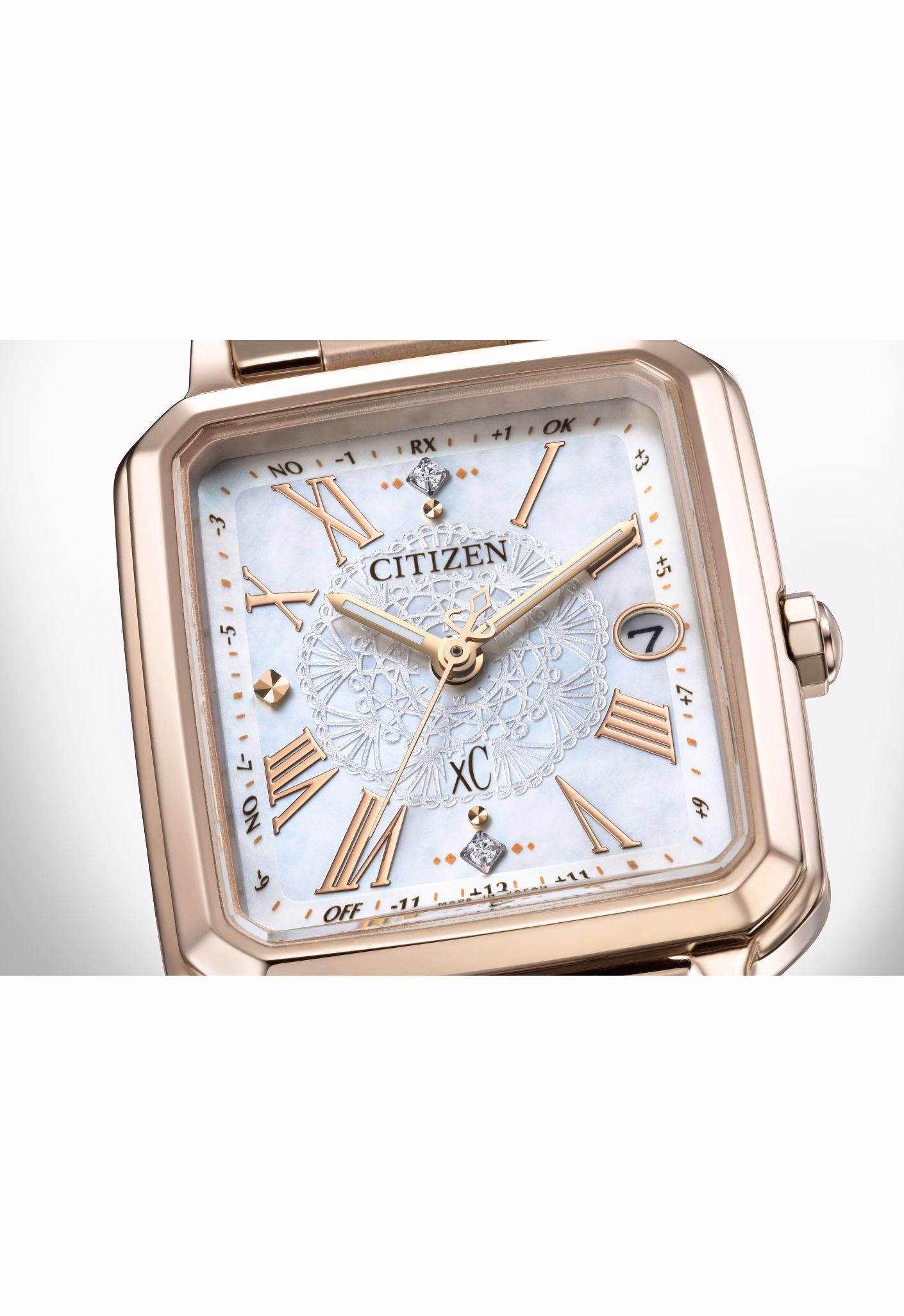 Citizen 星辰錶 XC 限量光動能電波白蝶貝女錶ES9506-54N：圖片 5