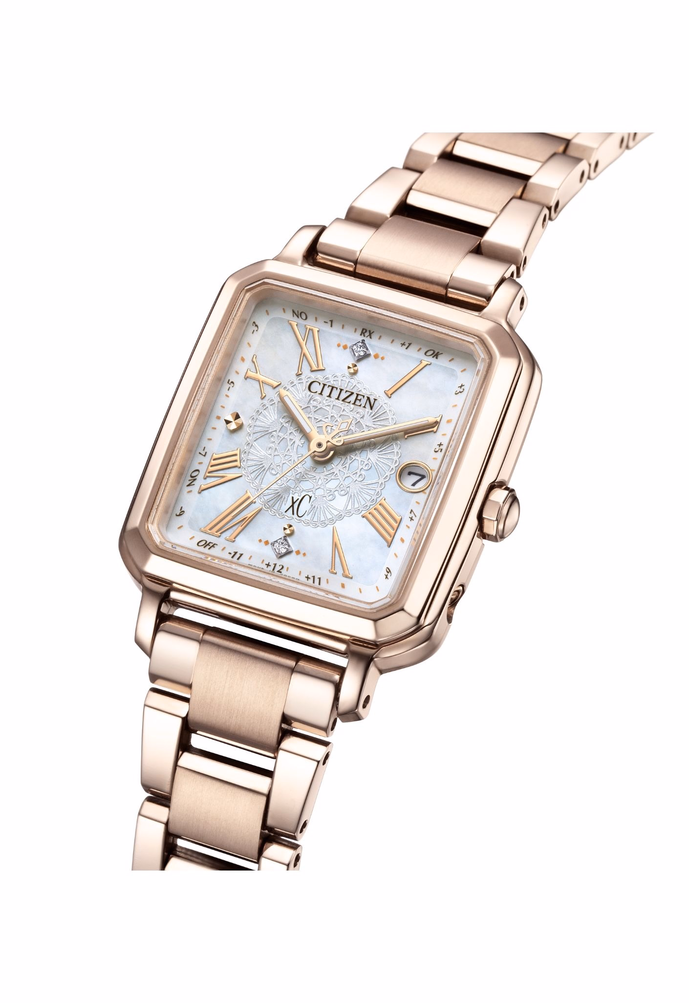 Citizen 星辰錶 XC 限量光動能電波白蝶貝女錶ES9506-54N：圖片 6
