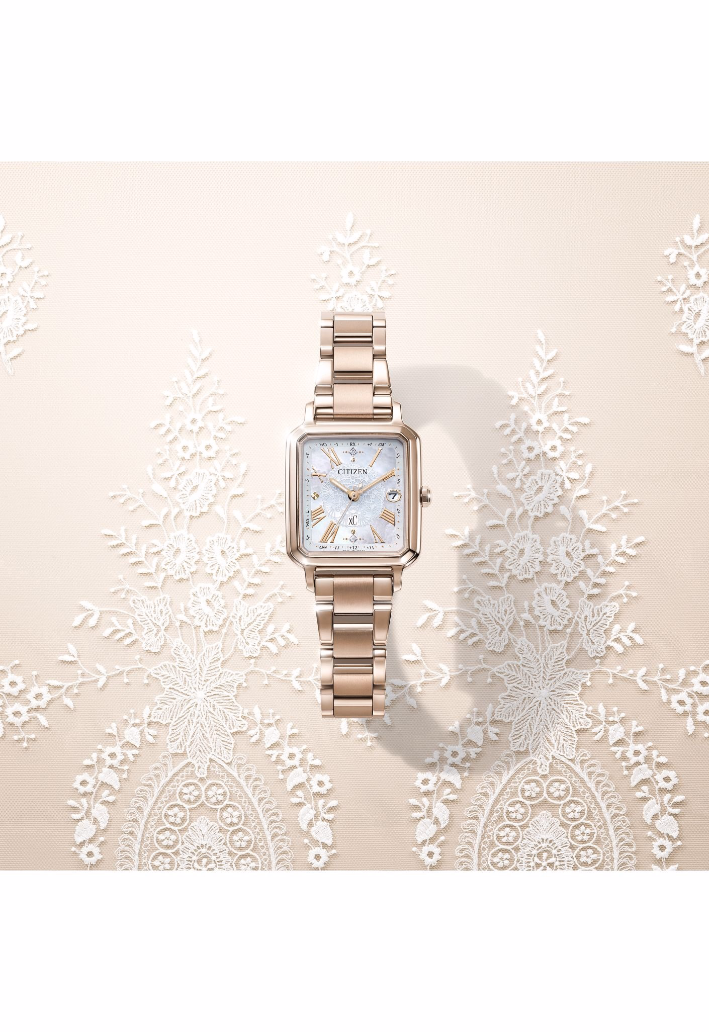 Citizen 星辰錶 XC 限量光動能電波白蝶貝女錶ES9506-54N：圖片 8