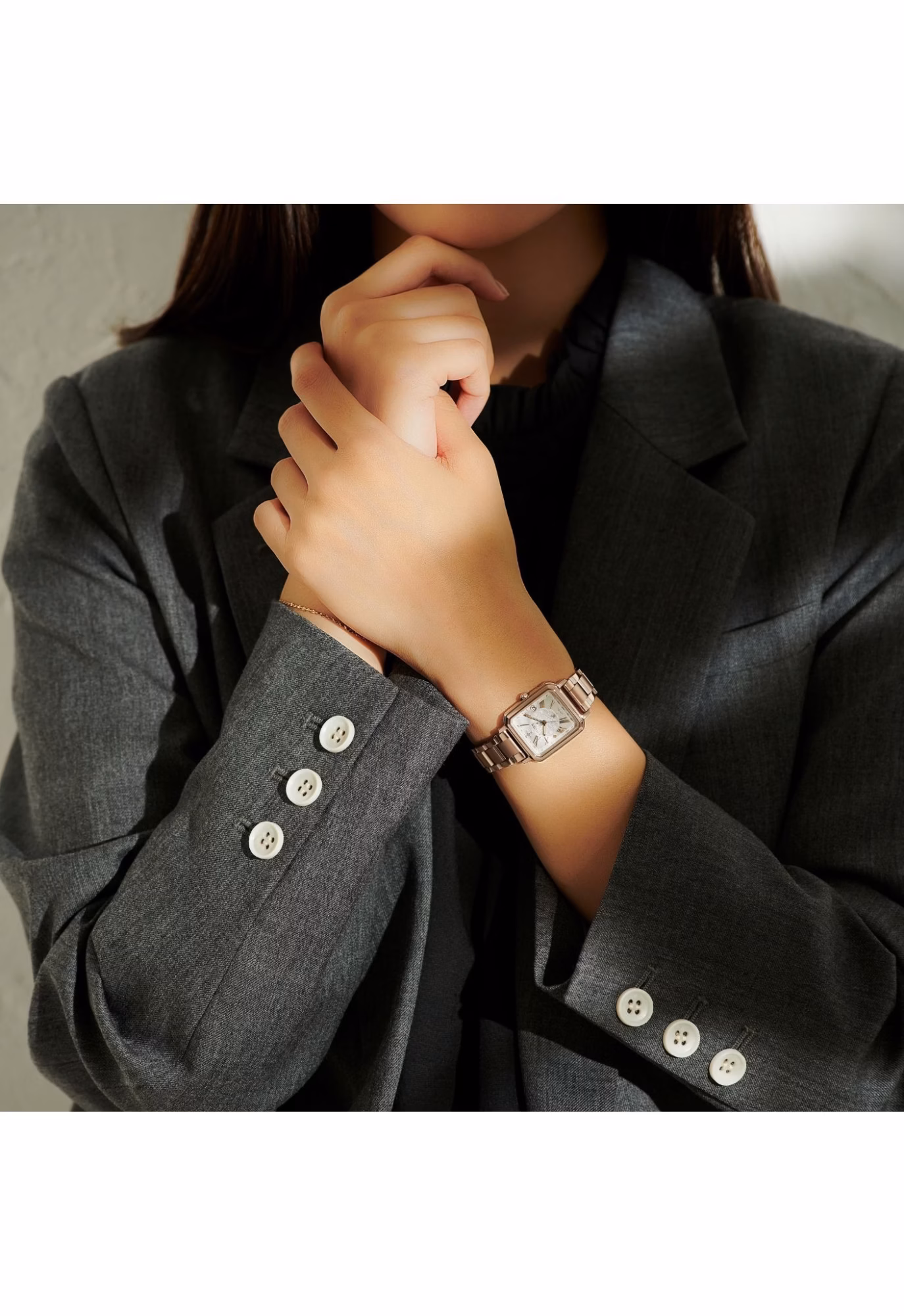 Citizen 星辰錶 XC 限量光動能電波白蝶貝女錶ES9506-54N