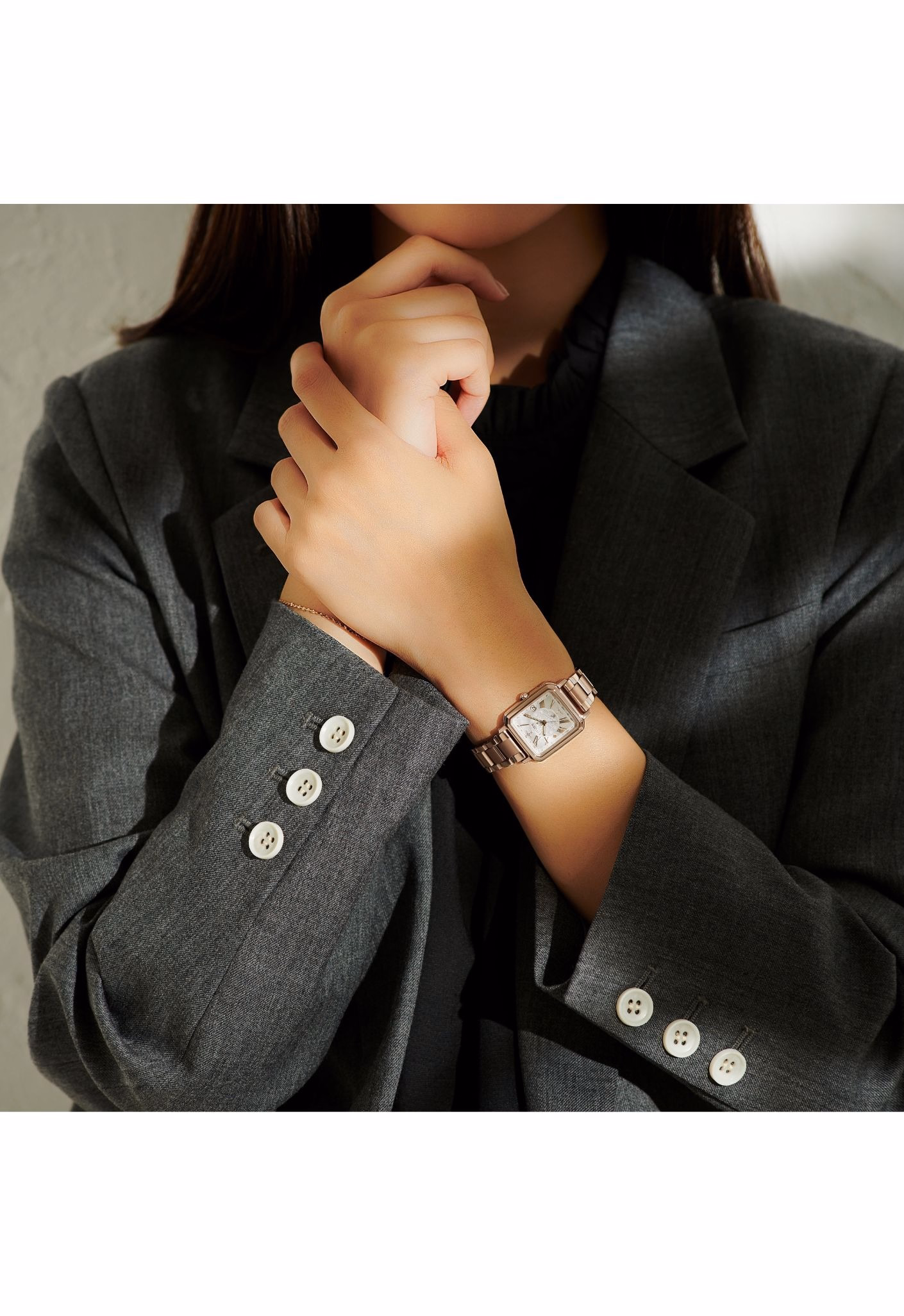 Citizen 星辰錶 XC 限量光動能電波白蝶貝女錶ES9506-54N：圖片 9