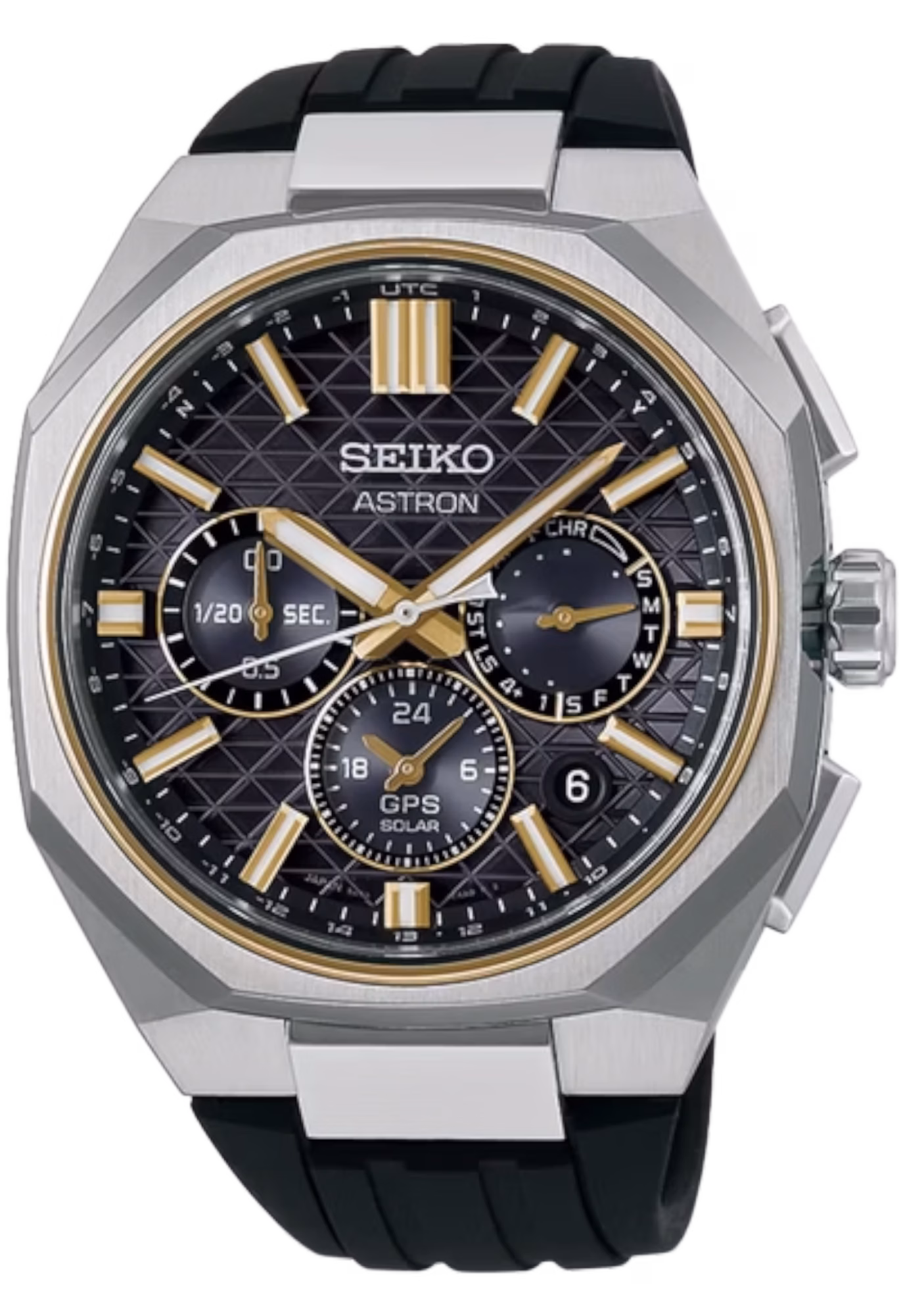 SEIKO 精工 ASTRON HAB003J1 GPS Solar 黑金運動款 GPS太陽能計時碼錶 5X63-0AA0C