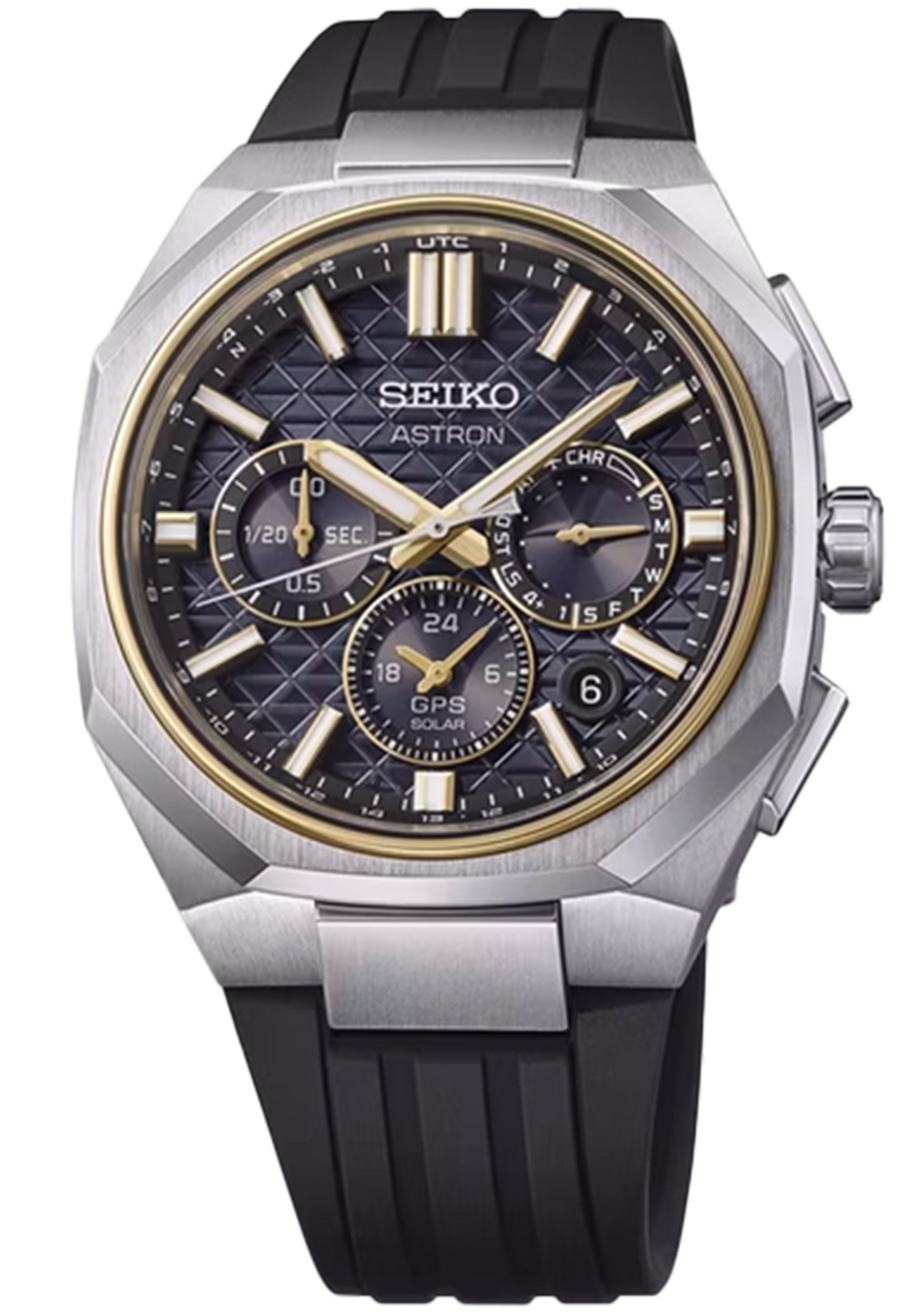 SEIKO 精工 ASTRON HAB003J1 GPS Solar 黑金運動款 GPS太陽能計時碼錶 5X63-0AA0C：圖片 2
