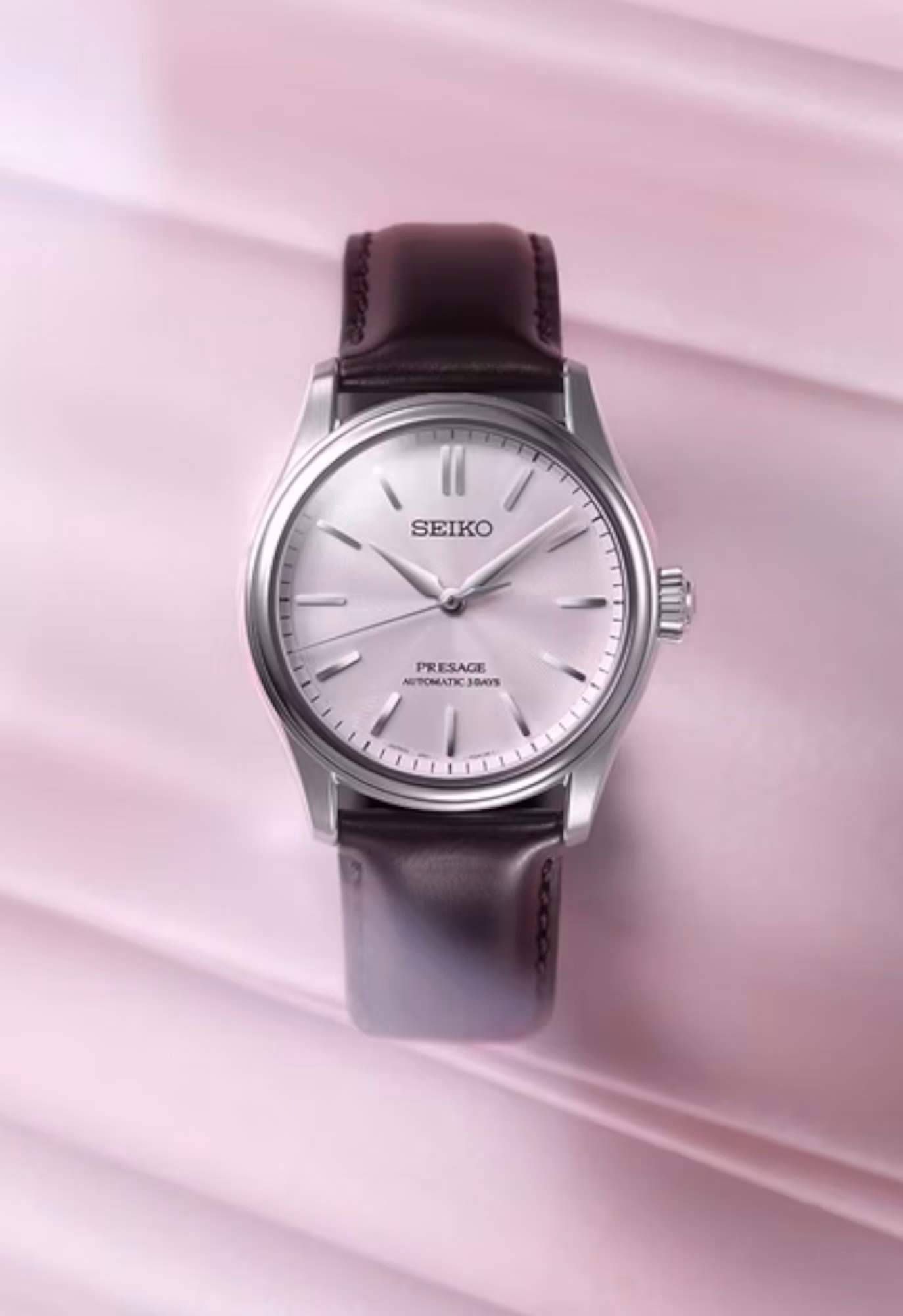 SEIKO 精工 Presage HCC003J1 經典櫻色機械錶 6R51-00G0J