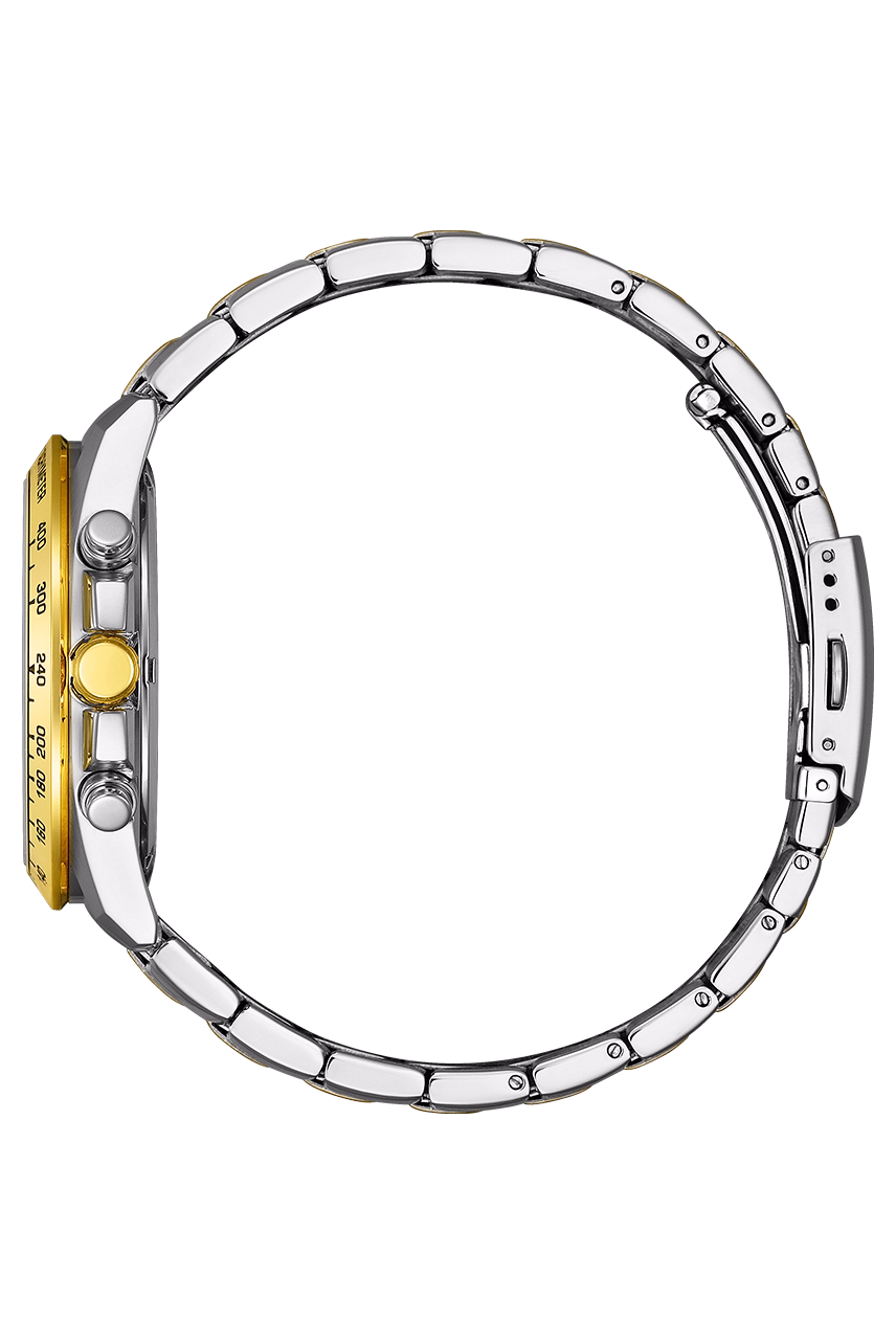 CITIZEN 星辰 Chronograph 鍍金色 經典三眼碼錶計時男錶 AN8234-58E