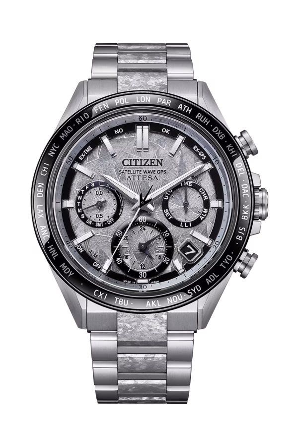 CITIZEN 星辰 ATTESA Platinum Shine 系列 限量光動能GPS衛星對時錶 CC4076-65A