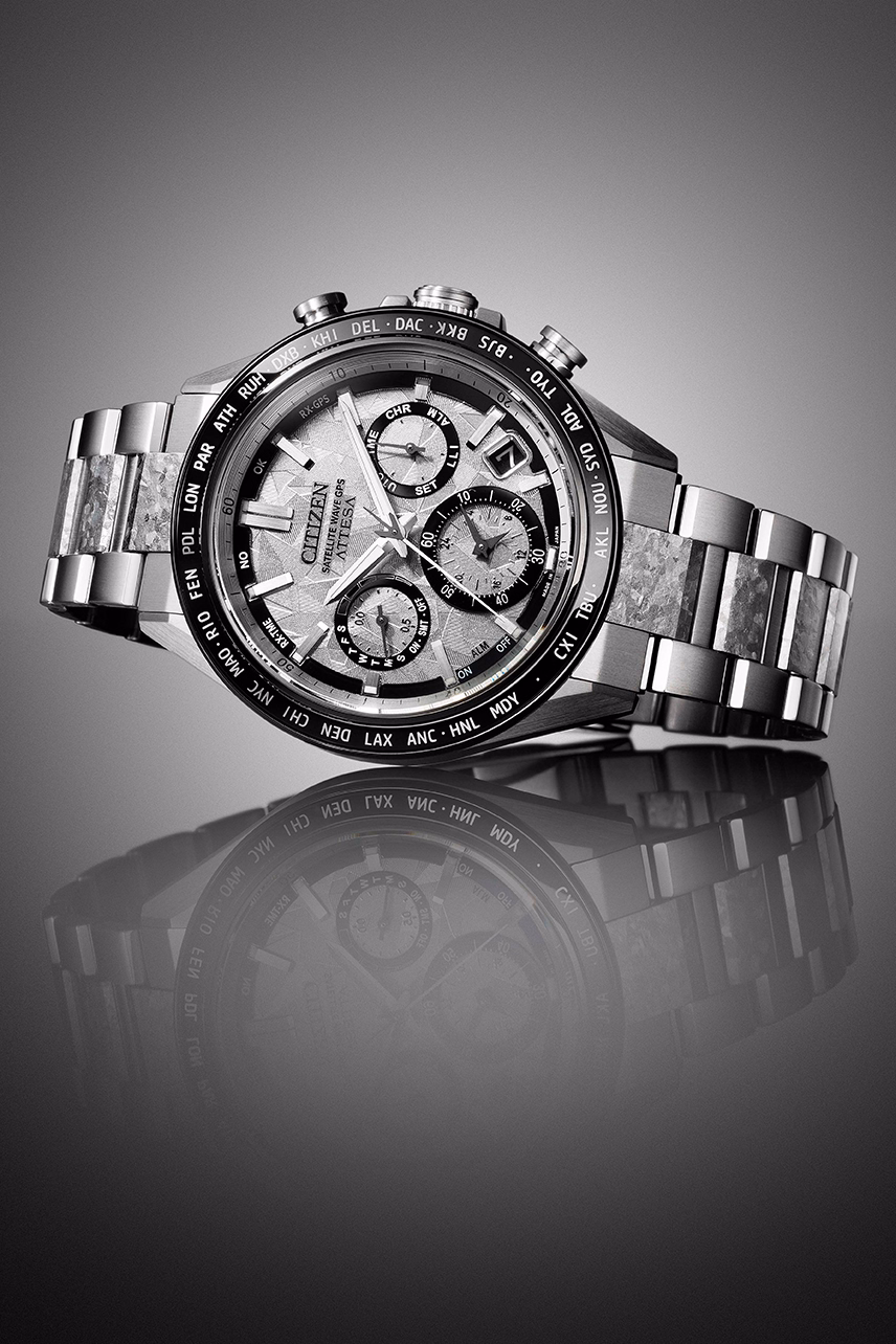 CITIZEN 星辰 ATTESA Platinum Shine 系列 限量光動能GPS衛星對時錶 CC4076-65A