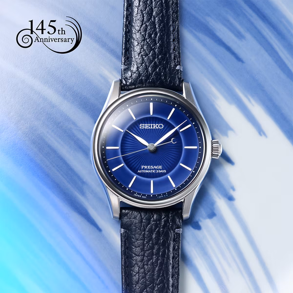 SEIKO 精工 Presage 145 週年紀念錶款 琉璃藍色釉有田燒 工藝限量機械錶 HCC007J1