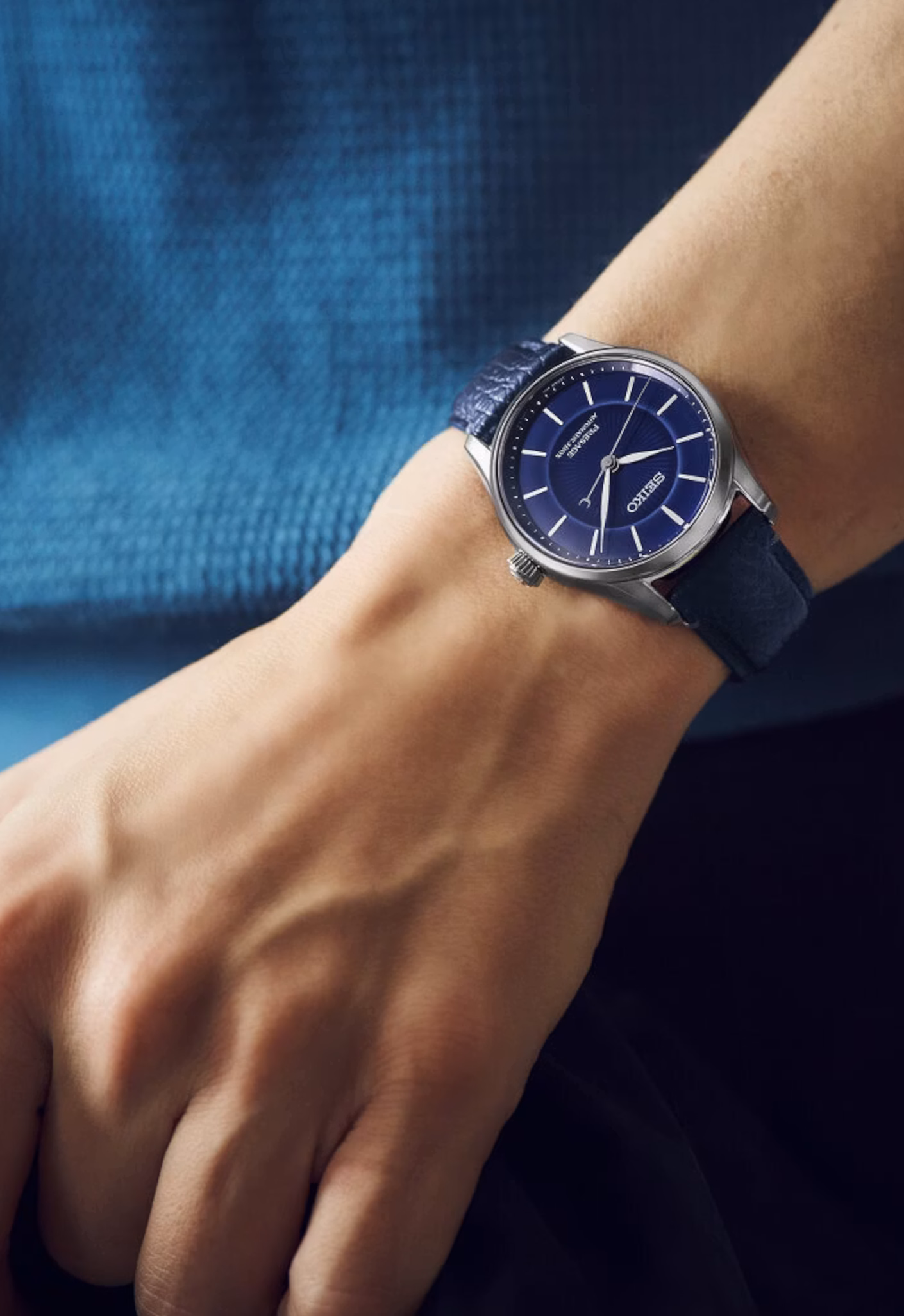SEIKO 精工 Presage  145 週年紀念錶款 琉璃藍色釉有田燒 工藝限量機械錶 HCC007J1：圖片 6