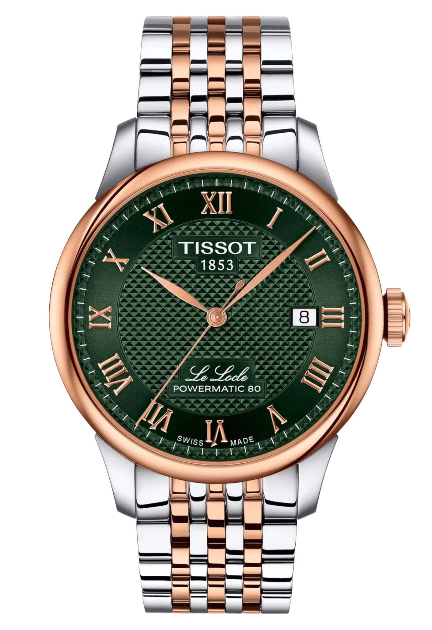 TISSOT 天梭 Le Locle Powermatic 80 力洛克 玫瑰金 機械錶 T006.407.22.093.01：圖片 1