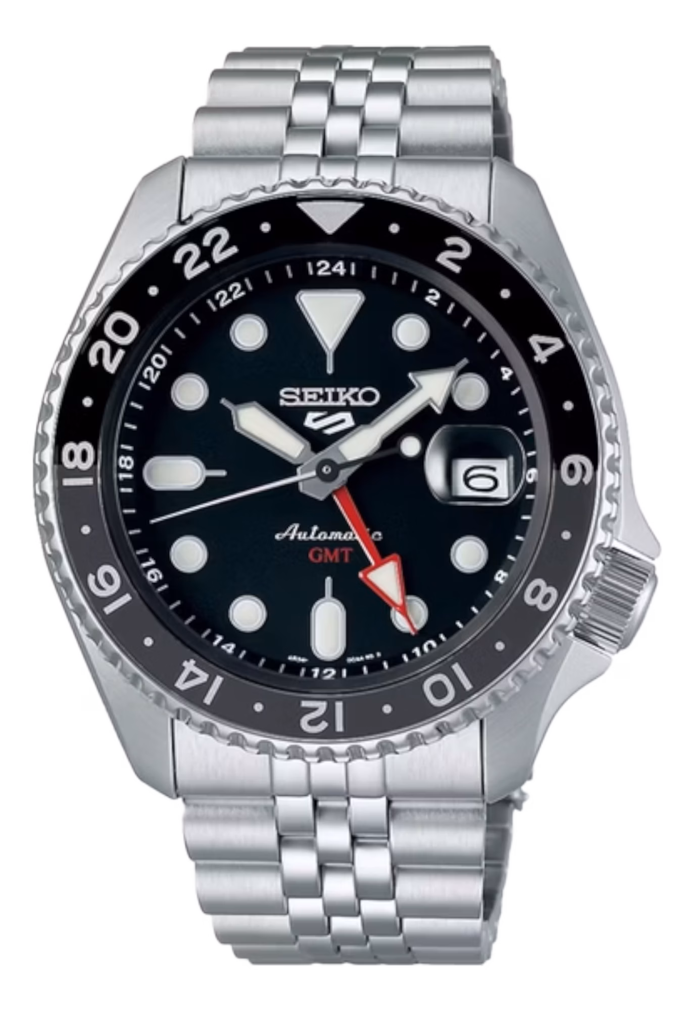 SEIKO 精工 5 Sports SSK001K1 SKX GMT系列 全黑機械錶 4R34-00A0D