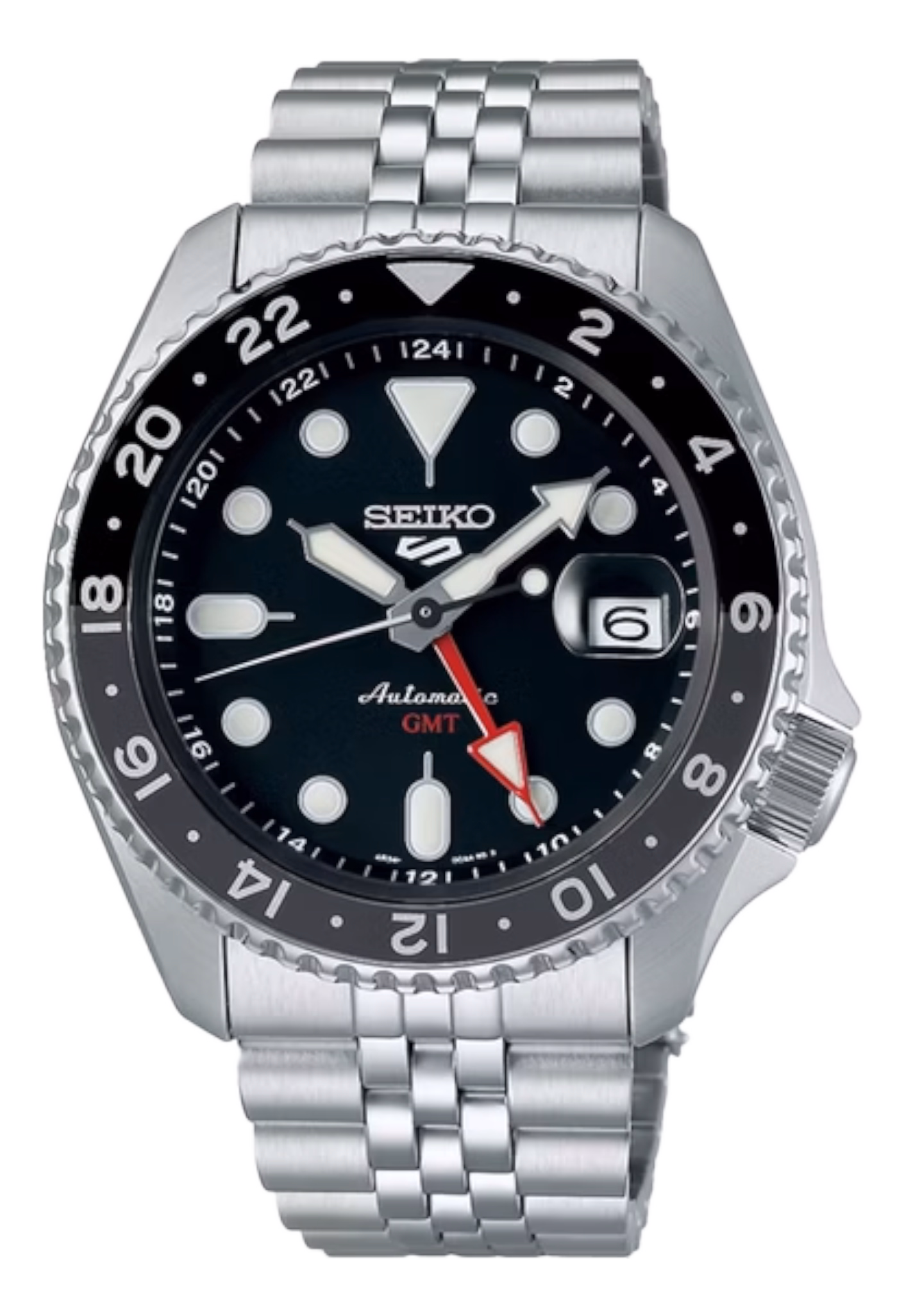 SEIKO 精工 5 Sports SSK001K1 SKX GMT系列 全黑機械錶 4R34-00A0D：圖片 1