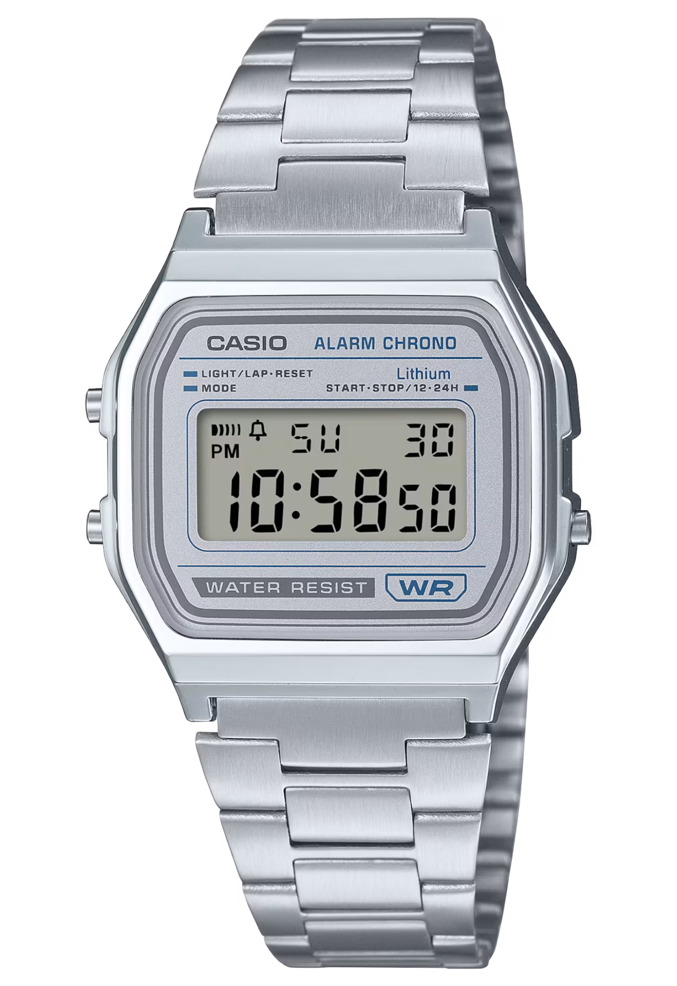 CASIO 卡西歐 A158WEA-7 白色 復古方形腕錶