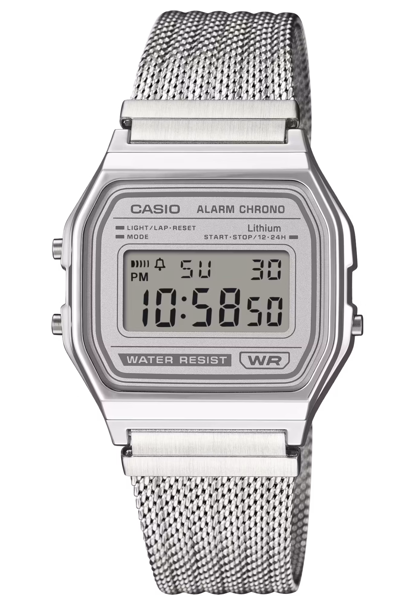 CASIO 卡西歐 A158WEM-7 白色 復古方形腕錶