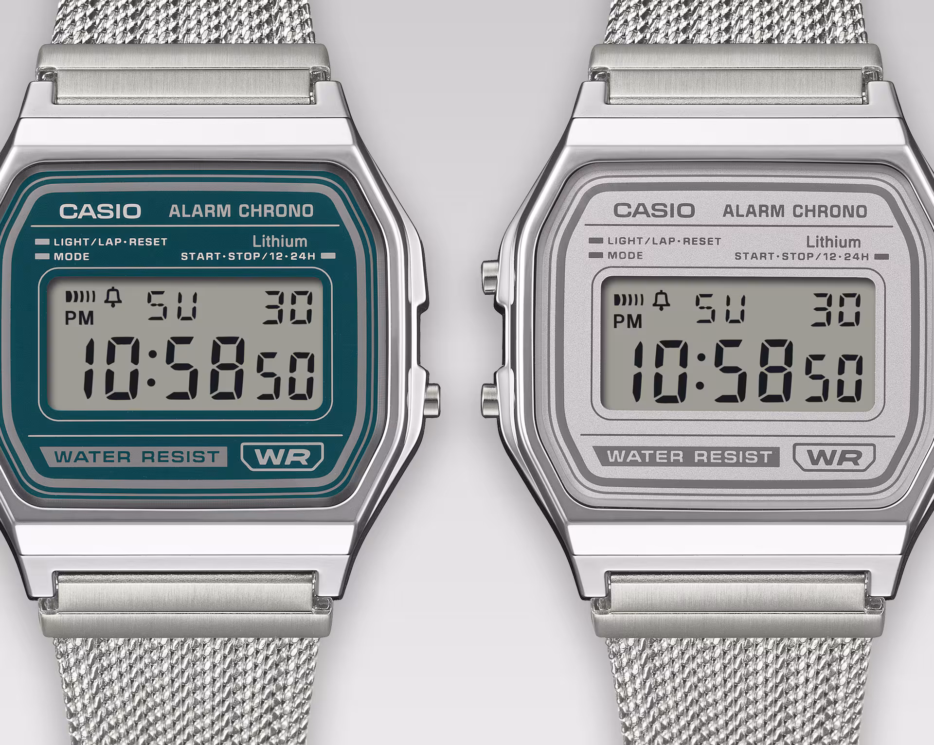 CASIO 卡西歐 A158WEM-7 白色 復古方形腕錶