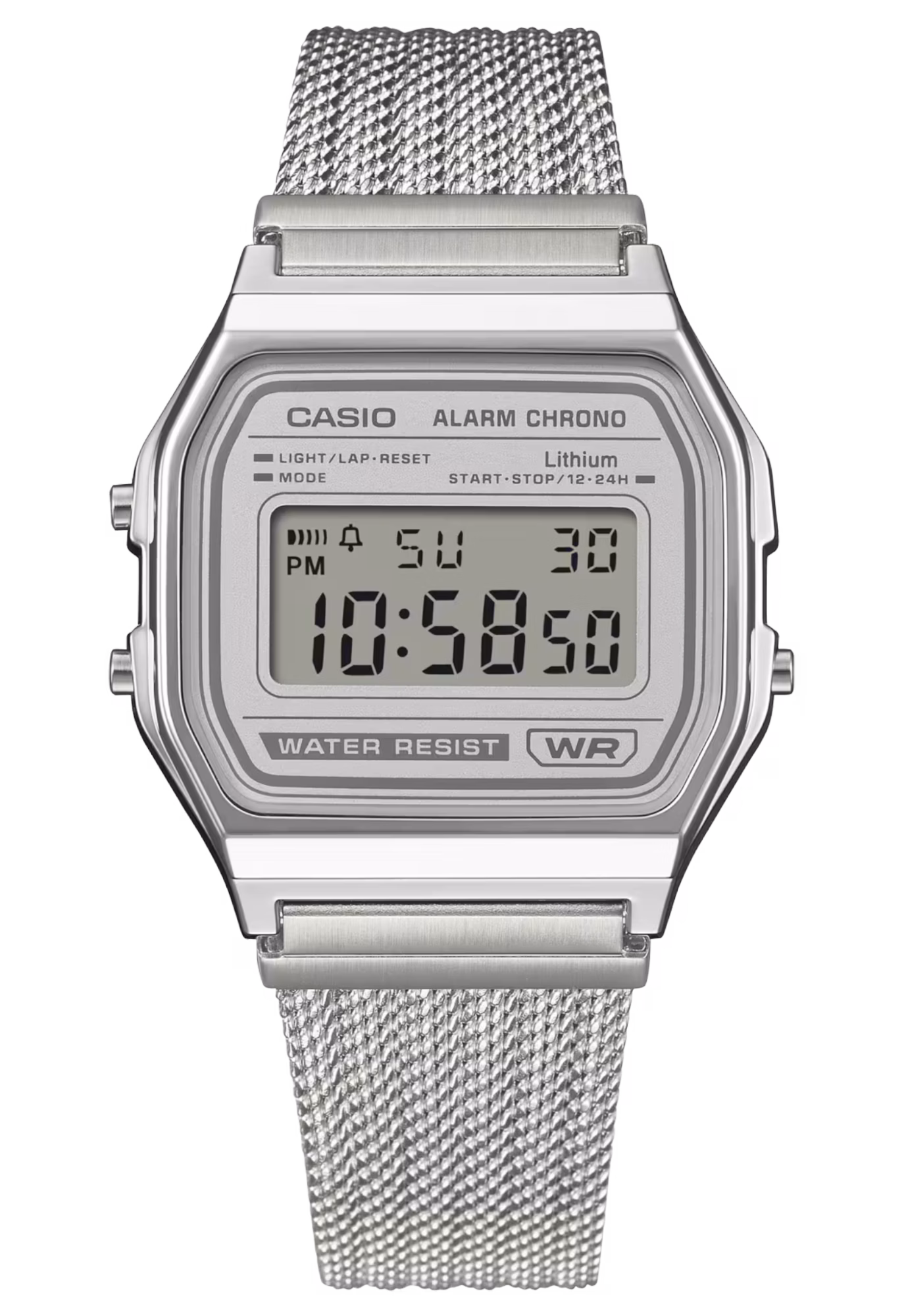 CASIO 卡西歐 A158WEM-7 白色 復古方形腕錶