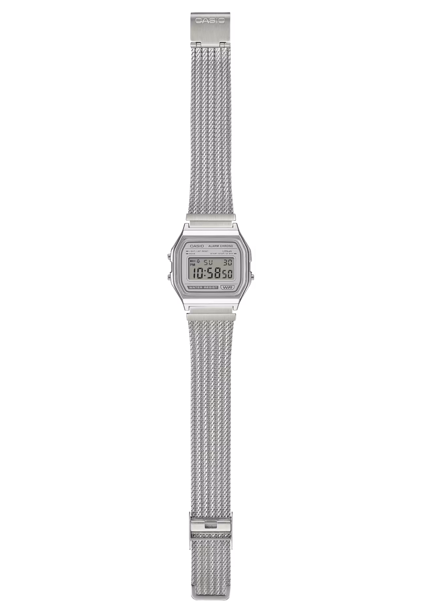 CASIO 卡西歐 A158WEM-7 白色  復古方形腕錶：圖片 3