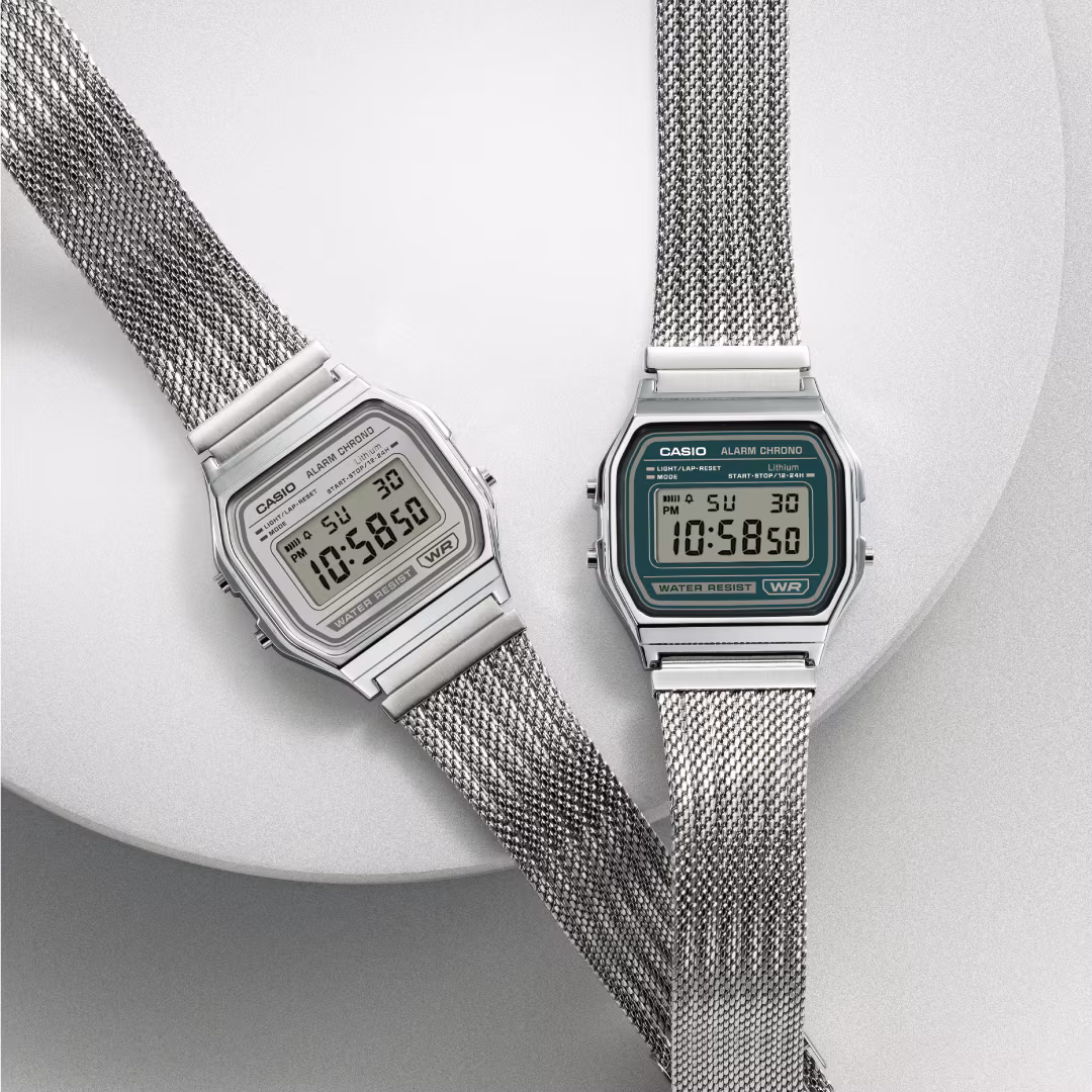 CASIO 卡西歐 A158WEM-7 白色 復古方形腕錶