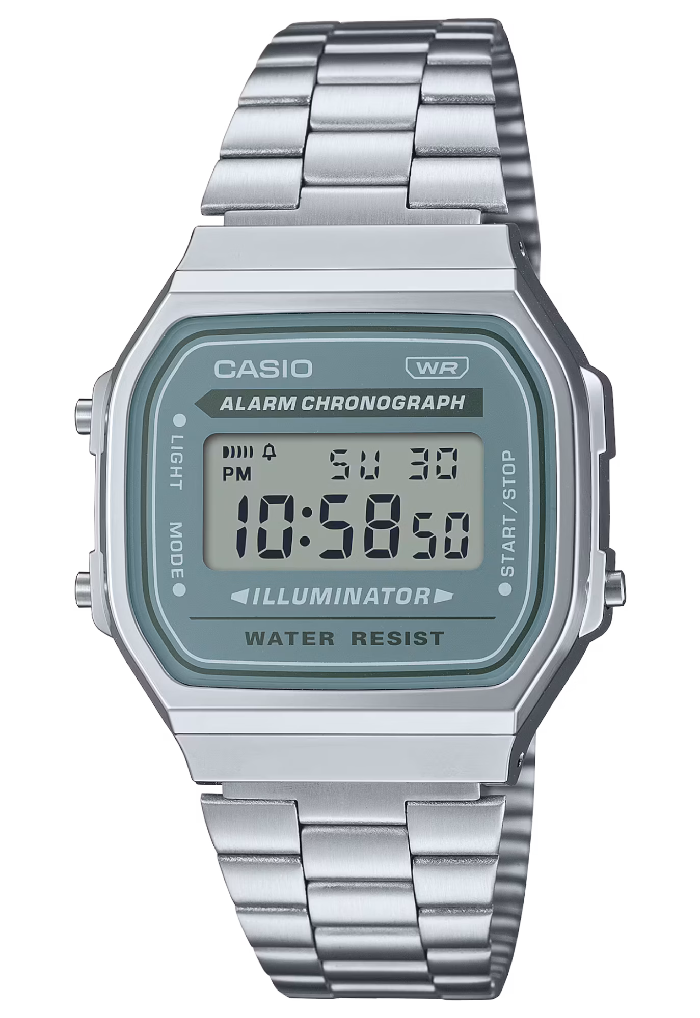 CASIO 卡西歐 A168WA-3AY 綠色 復古方形腕錶