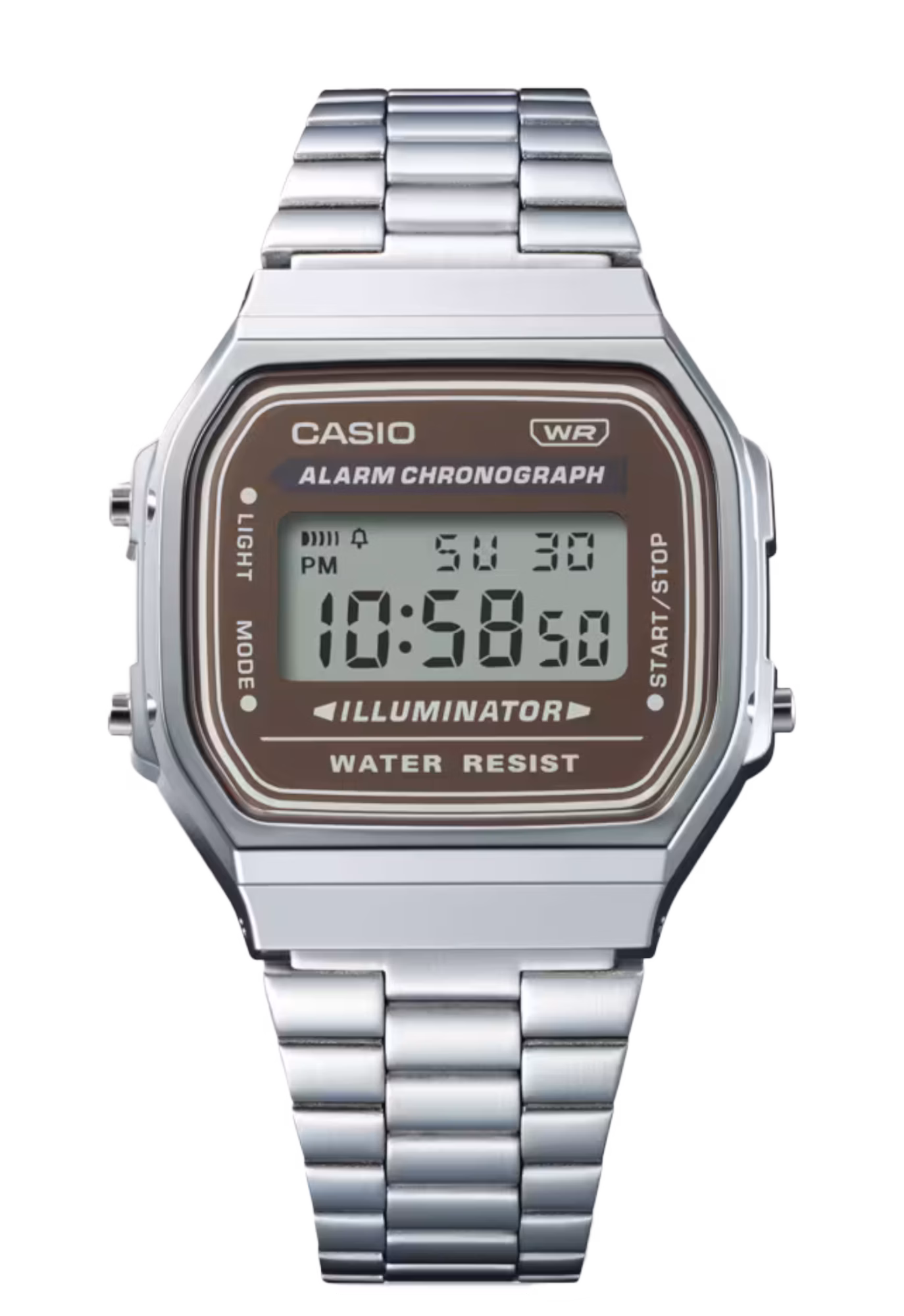 CASIO 卡西歐 A168WA-5AY 棕色  復古方形腕錶