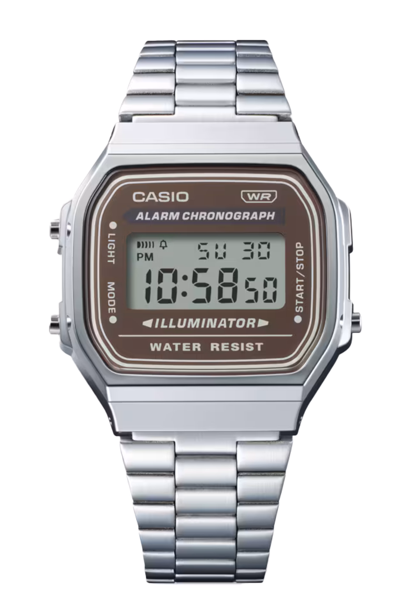 CASIO 卡西歐 A168WA-5AY 棕色  復古方形腕錶：圖片 2