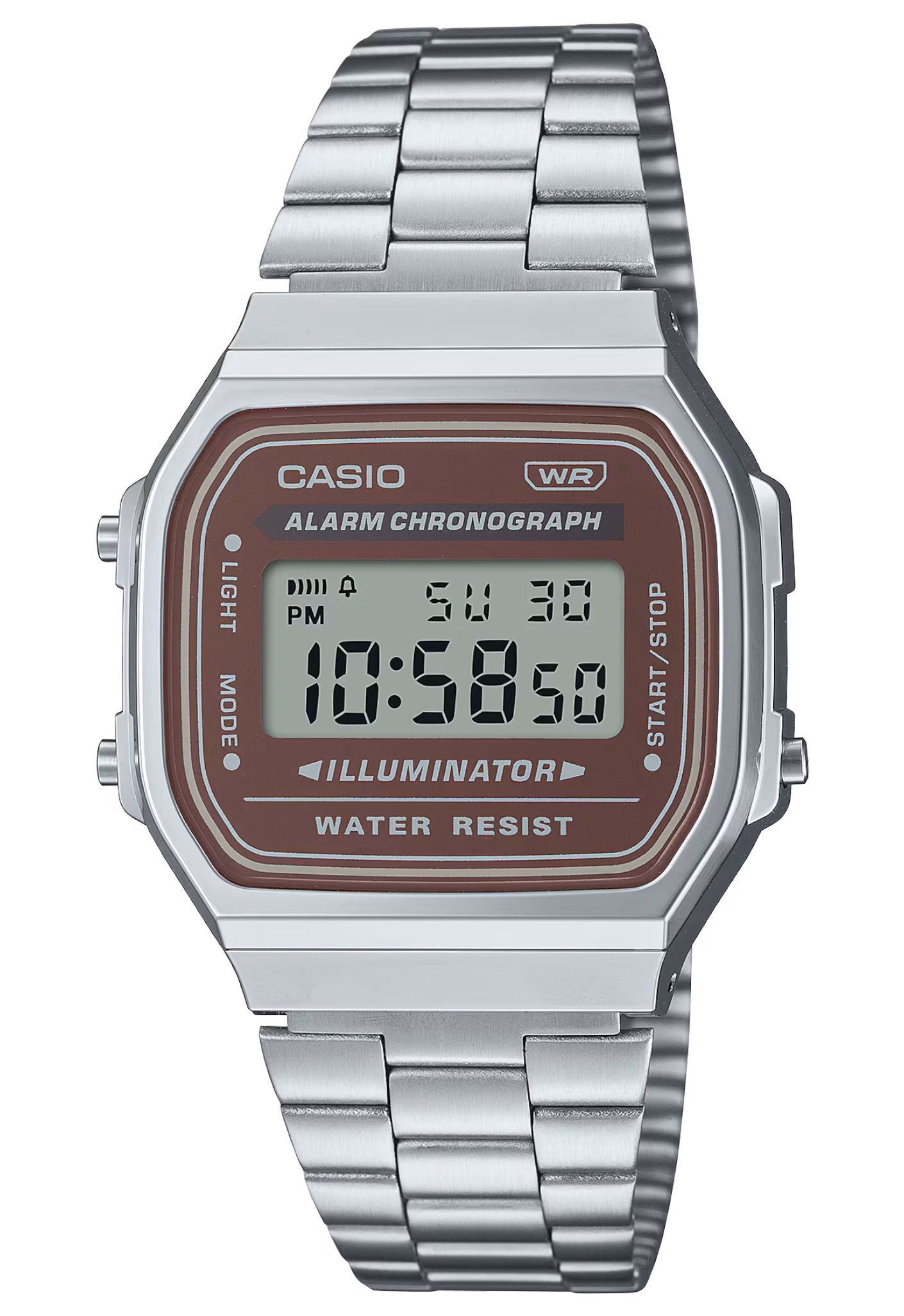 CASIO 卡西歐 A168WA-5AY 棕色  復古方形腕錶：圖片 1