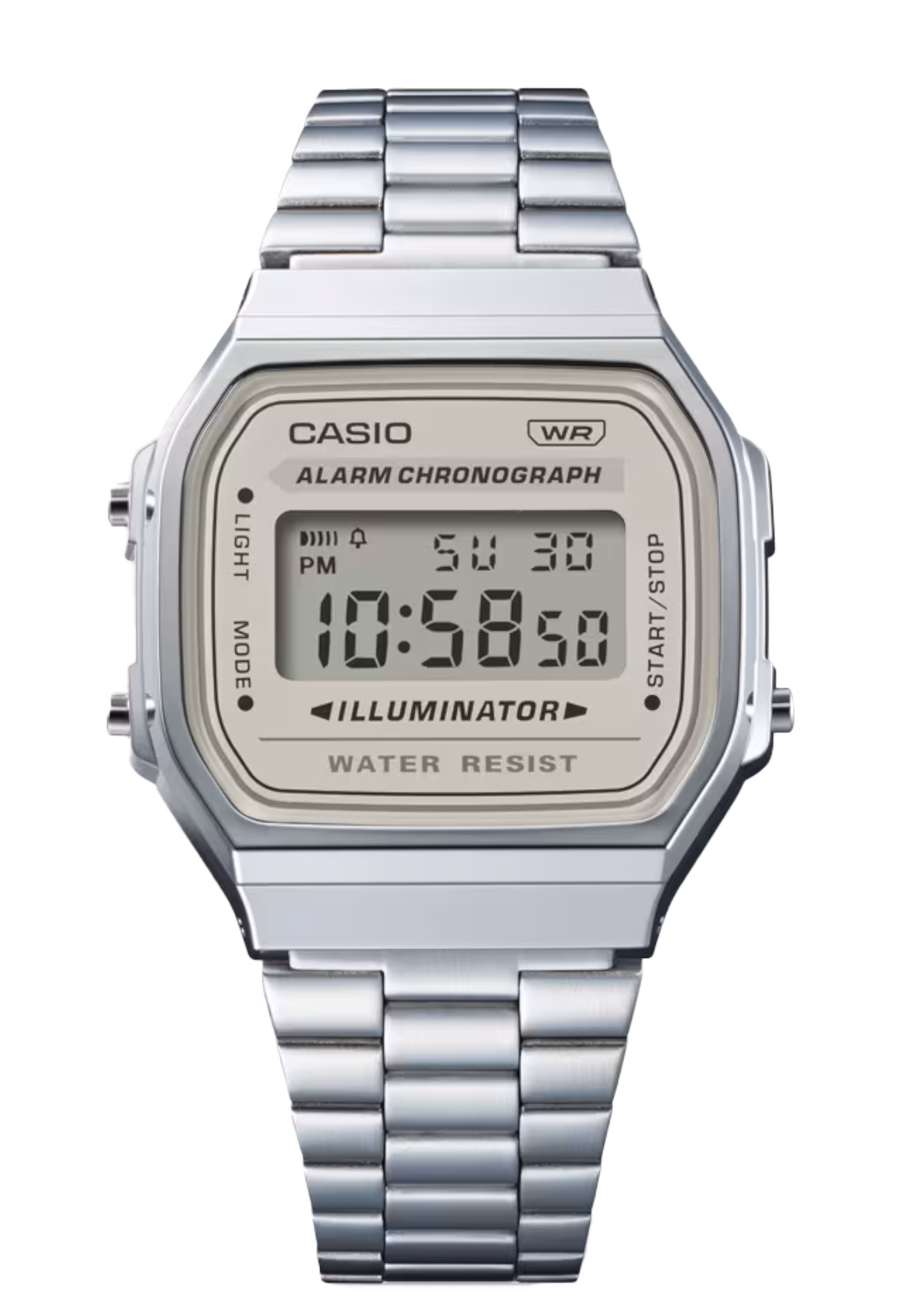 CASIO 卡西歐 A168WA-8AY 米色  復古方形腕錶：圖片 2