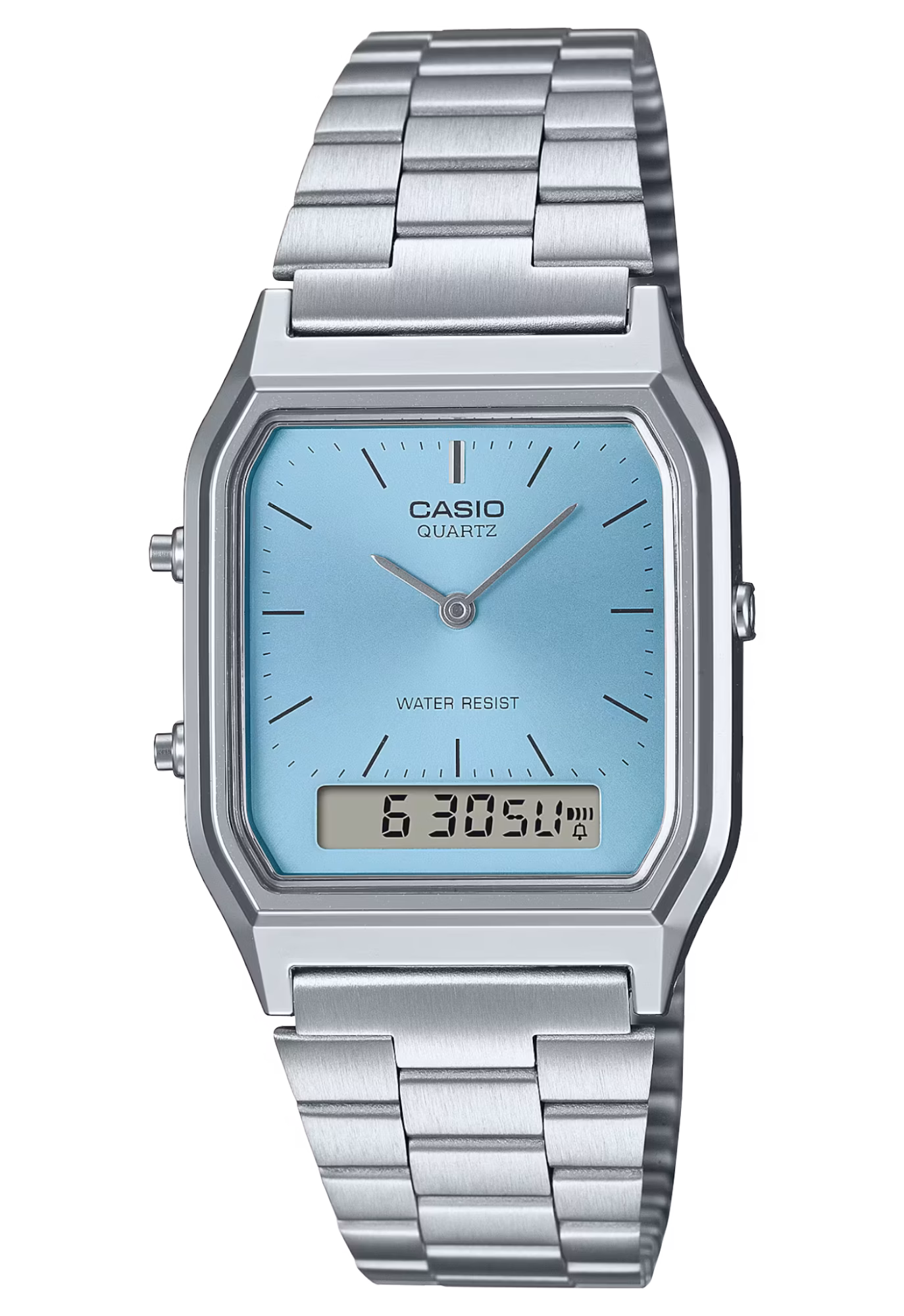 CASIO 卡西歐 AQ-230A-2A1MQY 淺藍色 復古方形腕錶