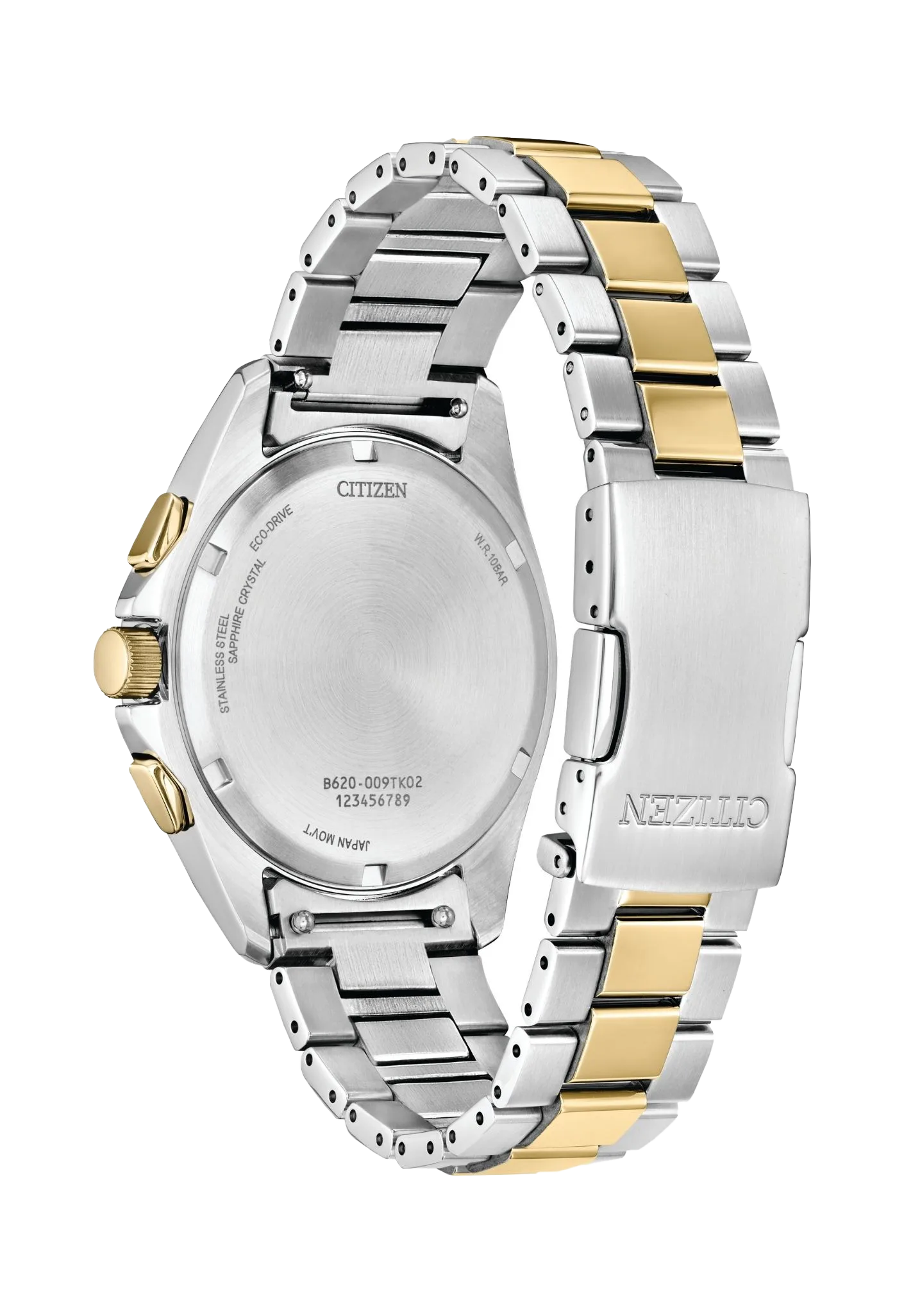 CITIZEN 星辰 Chronograph 金色 三眼計時光動能男錶 CA4684-54X：圖片 2