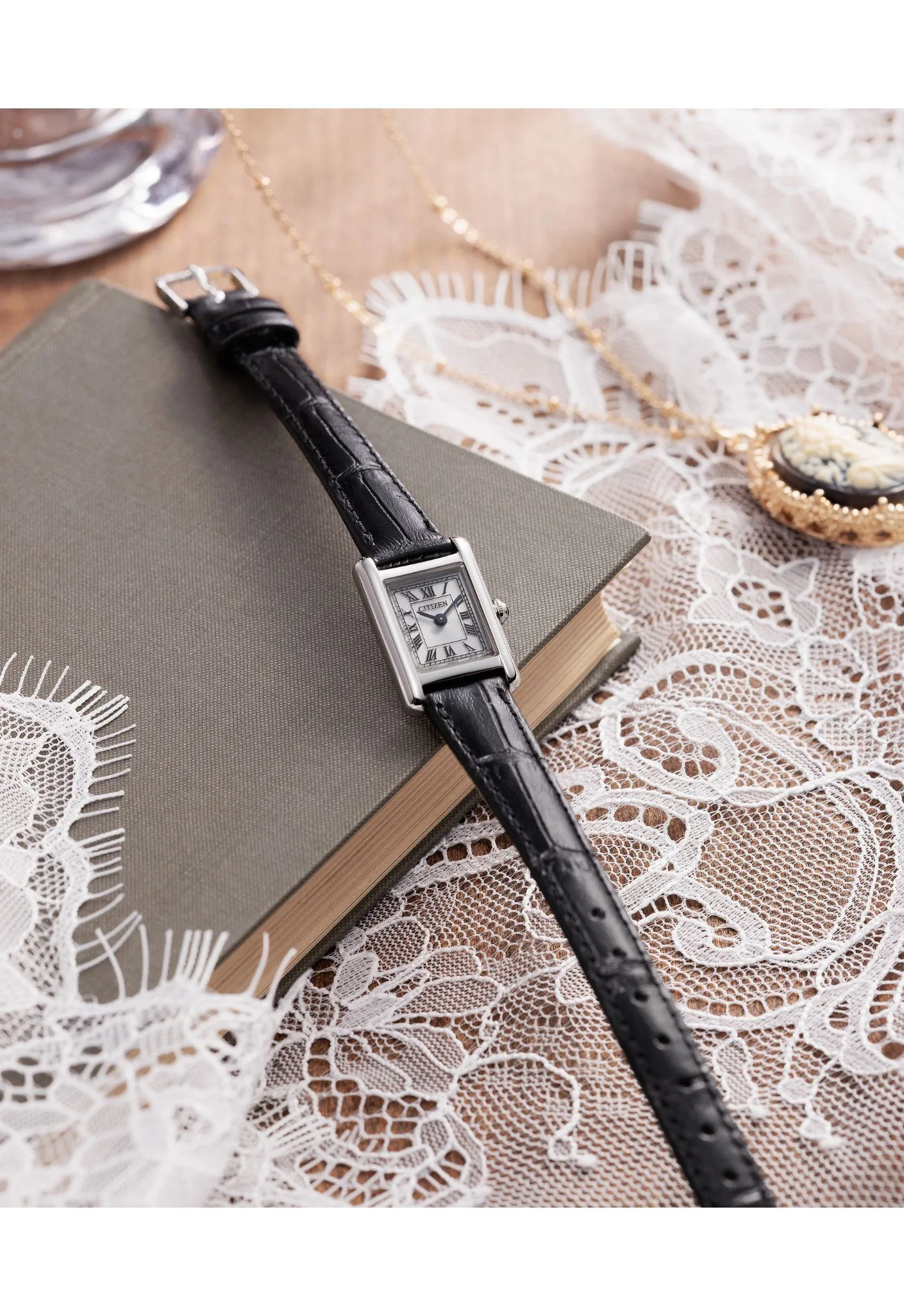 CITIZEN 星辰 LADY'S 方形復古 光動能女錶 EG2790-12A：圖片 5