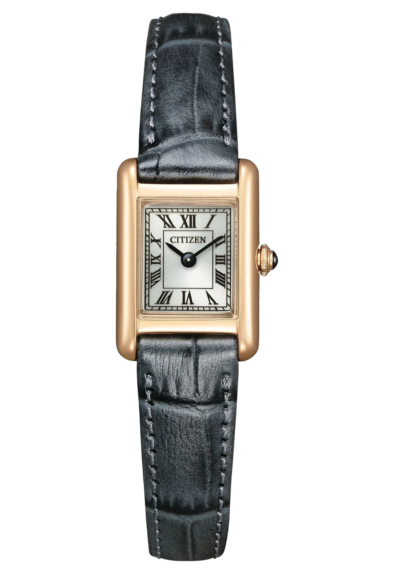 CITIZEN 星辰 LADY'S 方形復古 光動能女錶 EG2799-18W