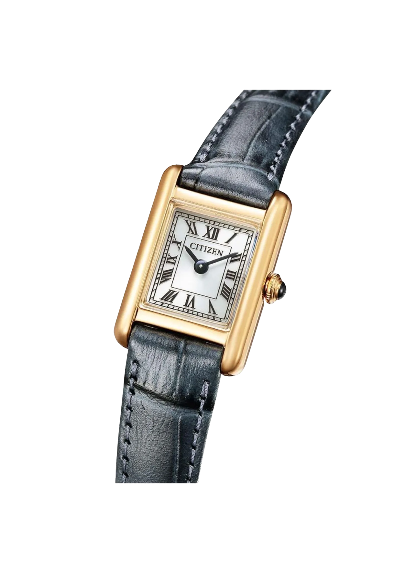 CITIZEN 星辰 LADY'S 方形復古 光動能女錶 EG2799-18W
