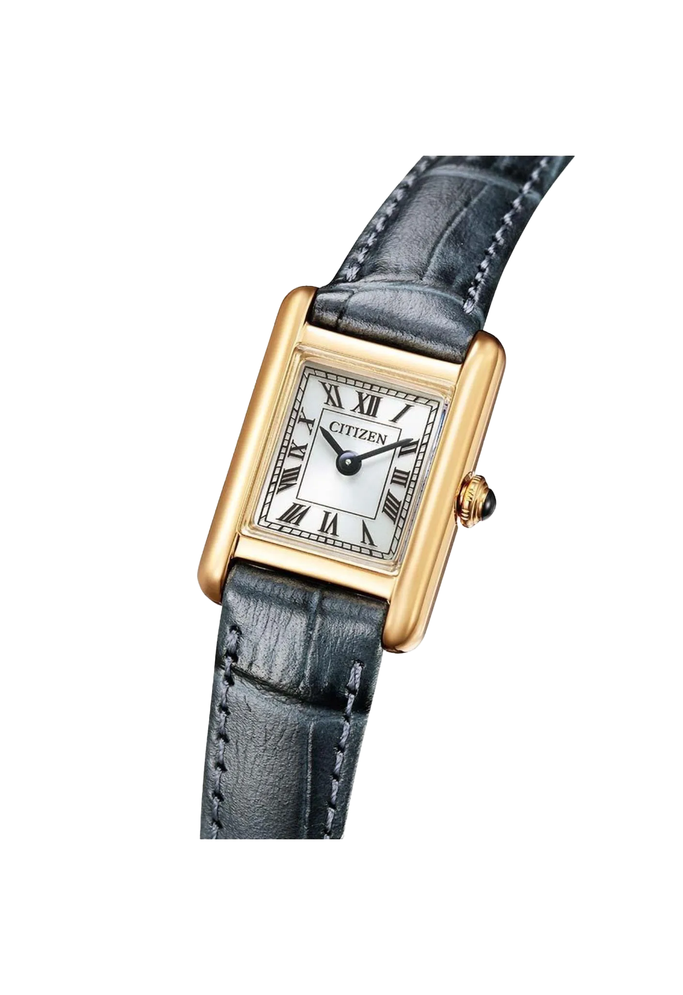 CITIZEN 星辰 LADY'S 方形復古 光動能女錶 EG2799-18W：圖片 4