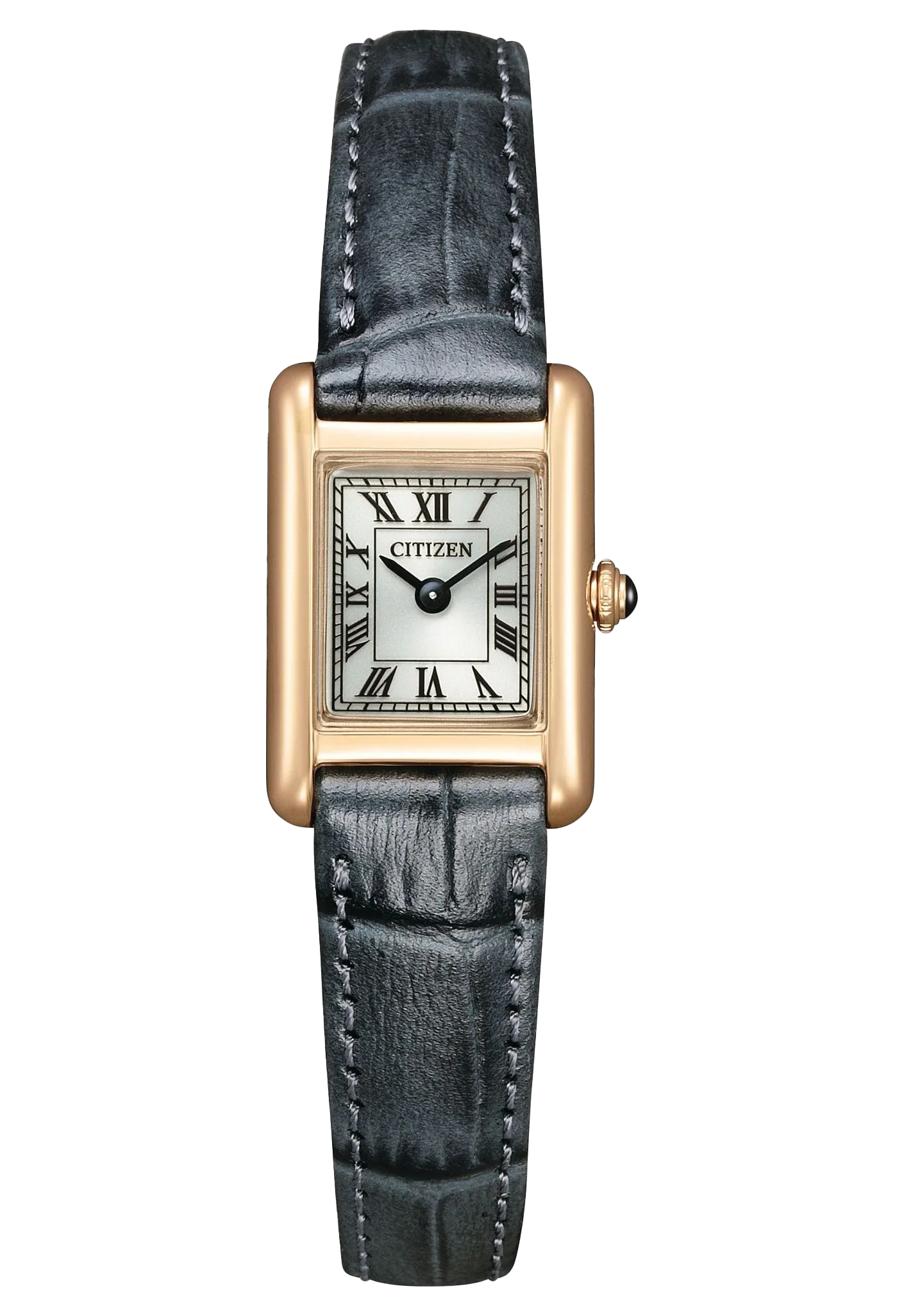 CITIZEN 星辰 LADY'S 方形復古 光動能女錶 EG2799-18W：圖片 1