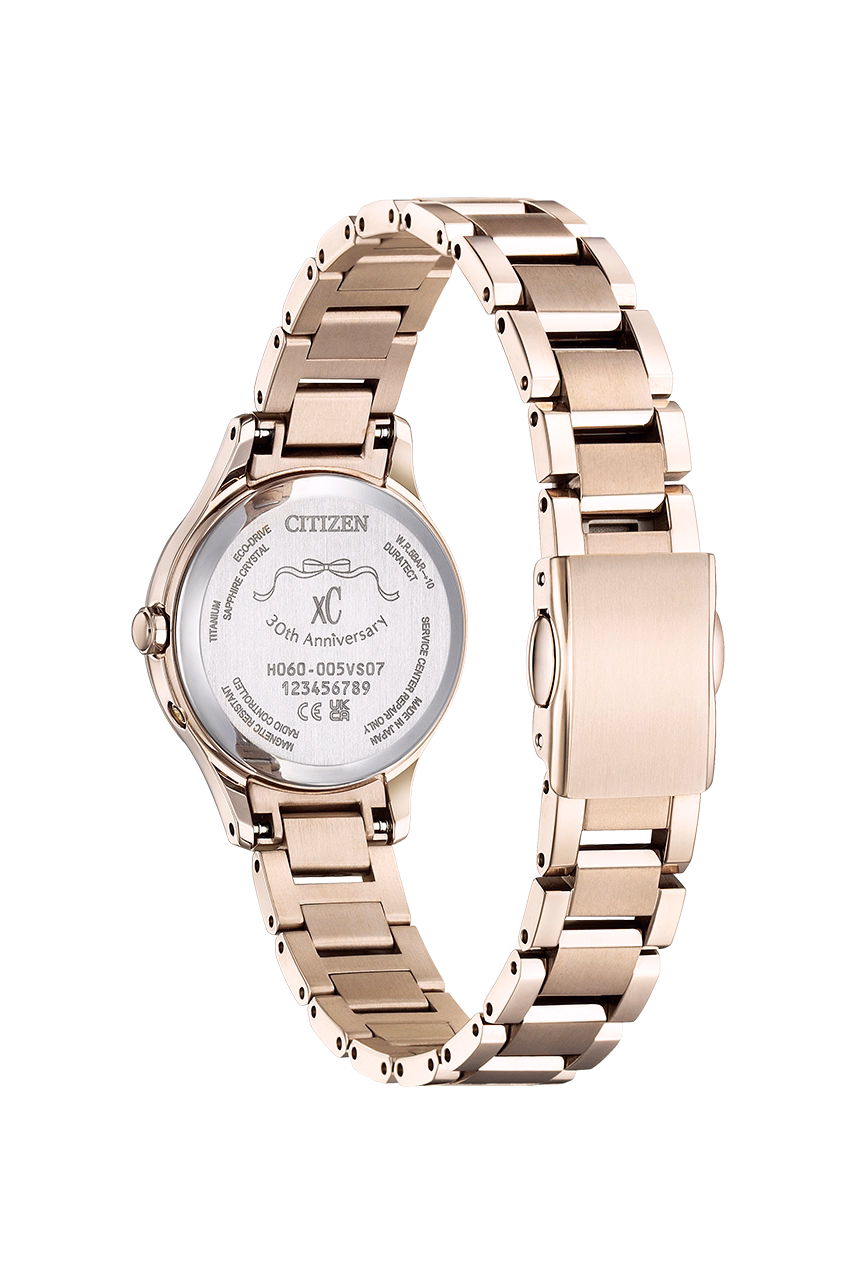 Citizen 星辰錶 限量櫻花限定玫瑰金光動能電波女錶 ES9498-77N