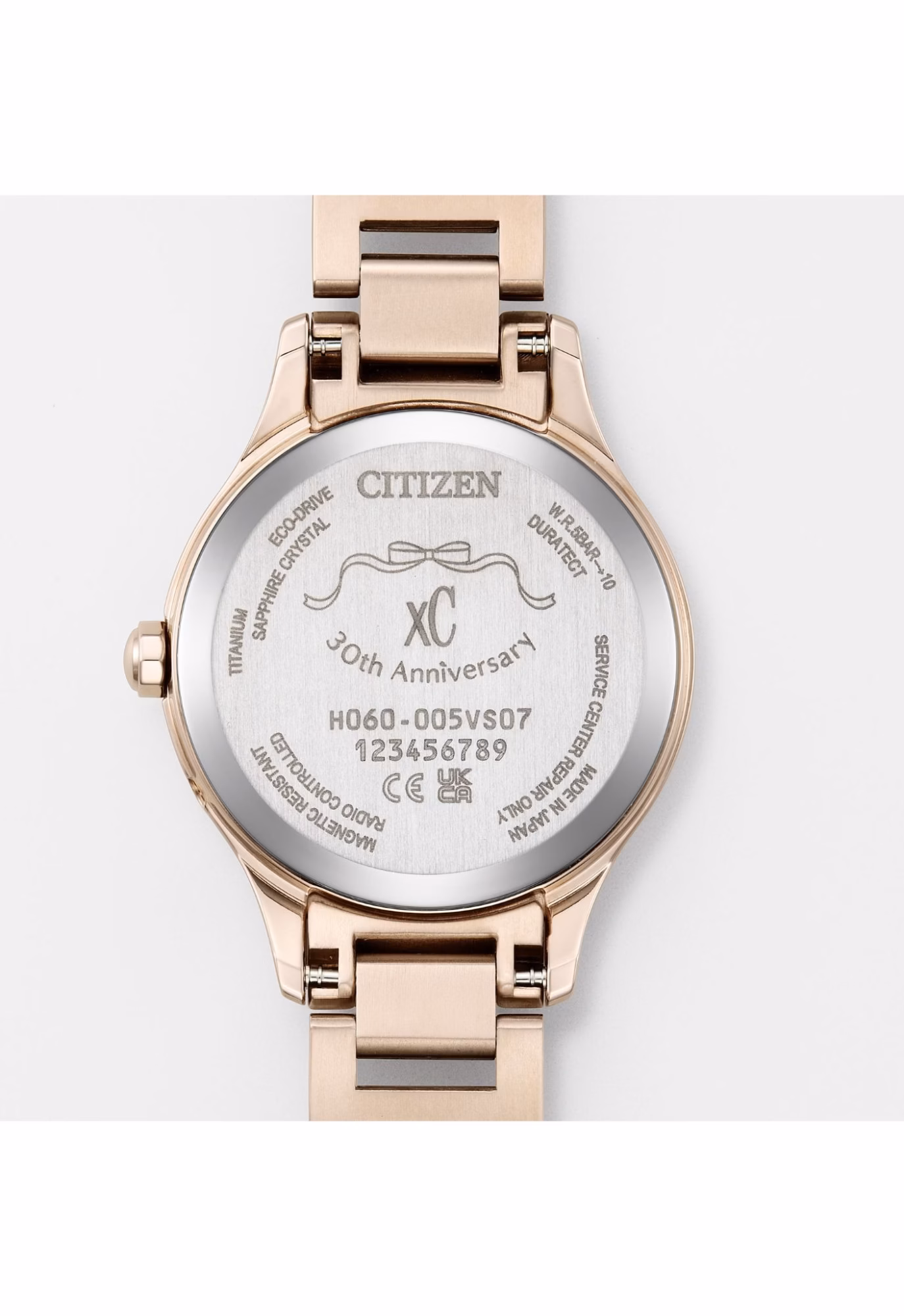 Citizen 星辰錶 限量櫻花限定玫瑰金光動能電波女錶 ES9498-77N