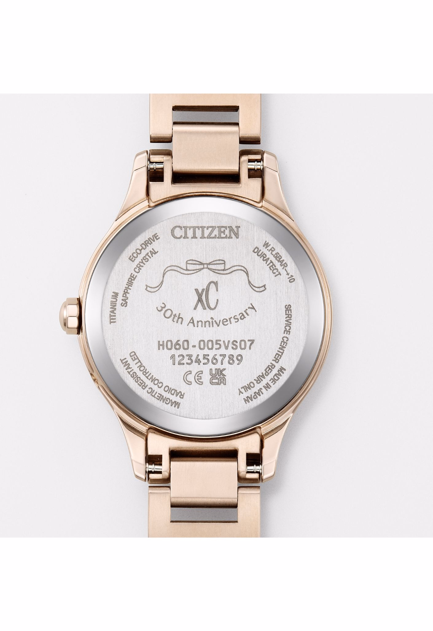 Citizen 星辰錶 限量櫻花限定玫瑰金光動能電波女錶 ES9498-77N：圖片 3