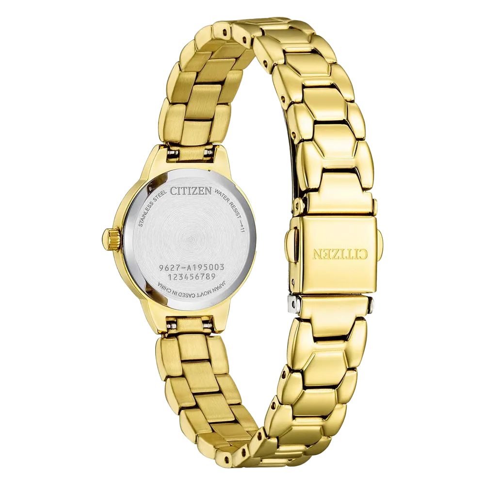 CITIZEN 星辰 LADY'S 白蝶貝晶鑽錶 EZ7012-51D