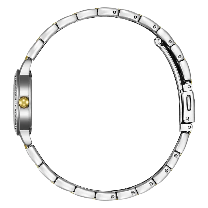 CITIZEN 星辰 LADY'S 白蝶貝晶鑽錶 EZ7014-55D