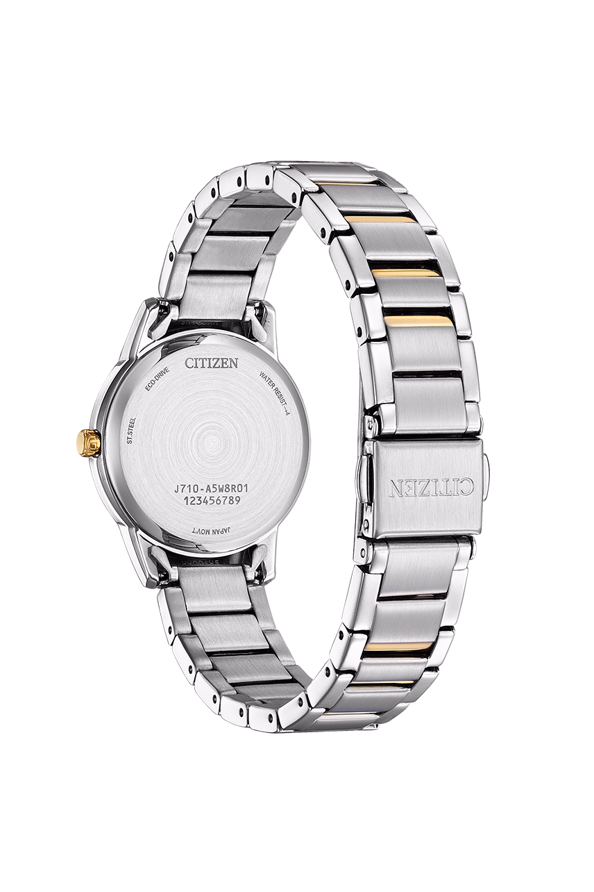 CITIZEN 星辰 LADY'S 優雅米白面光動能女錶 FE1244-72A