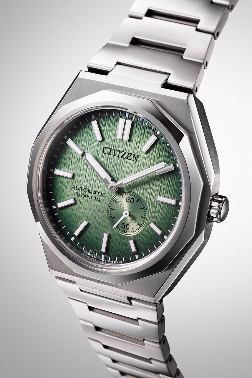 CITIZEN 星辰 Mechanical Zenshin 新鈦度系列 綠色 超級鈦機械錶 NK5020-58X